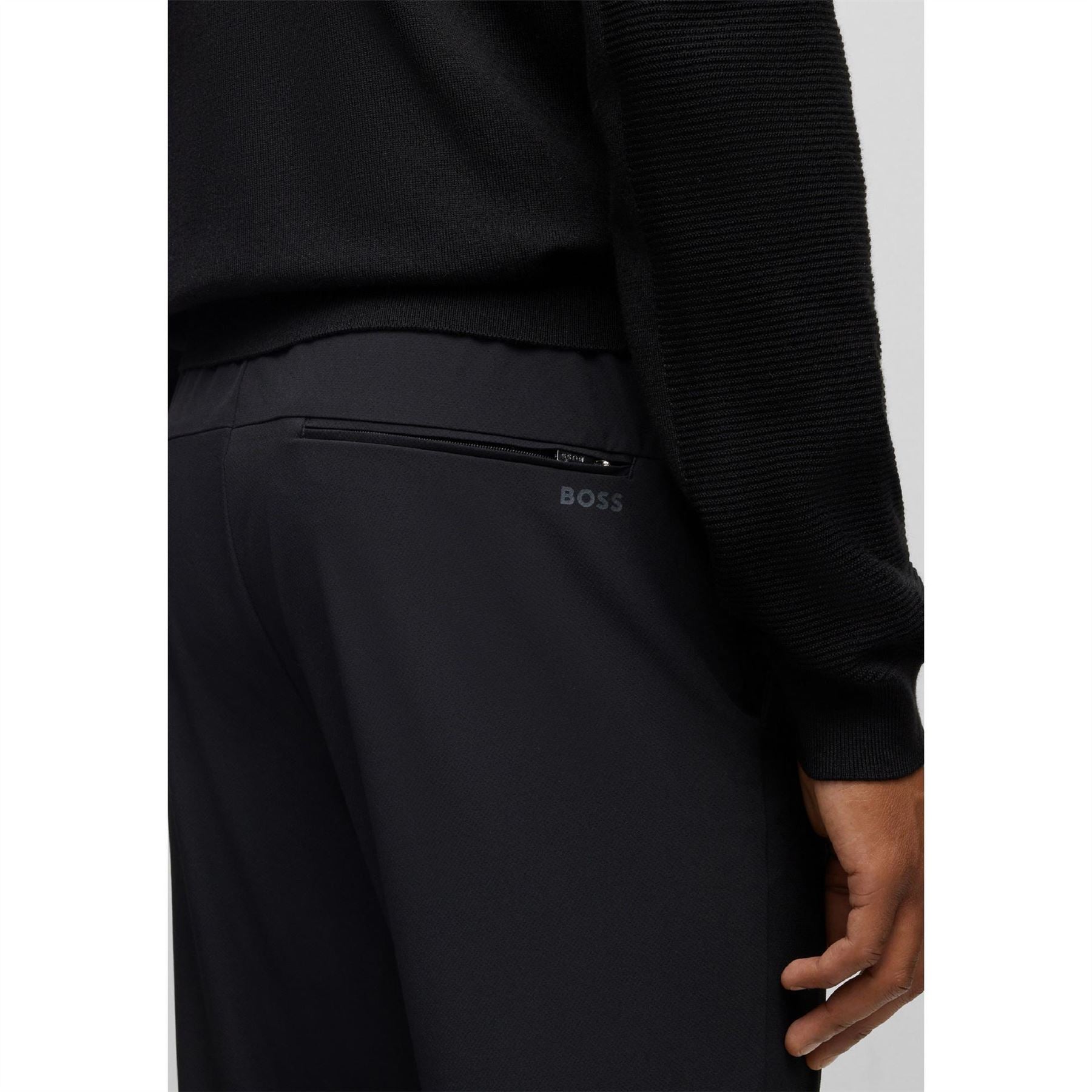 Boss Jordison Solid Patterned Straight Joggers