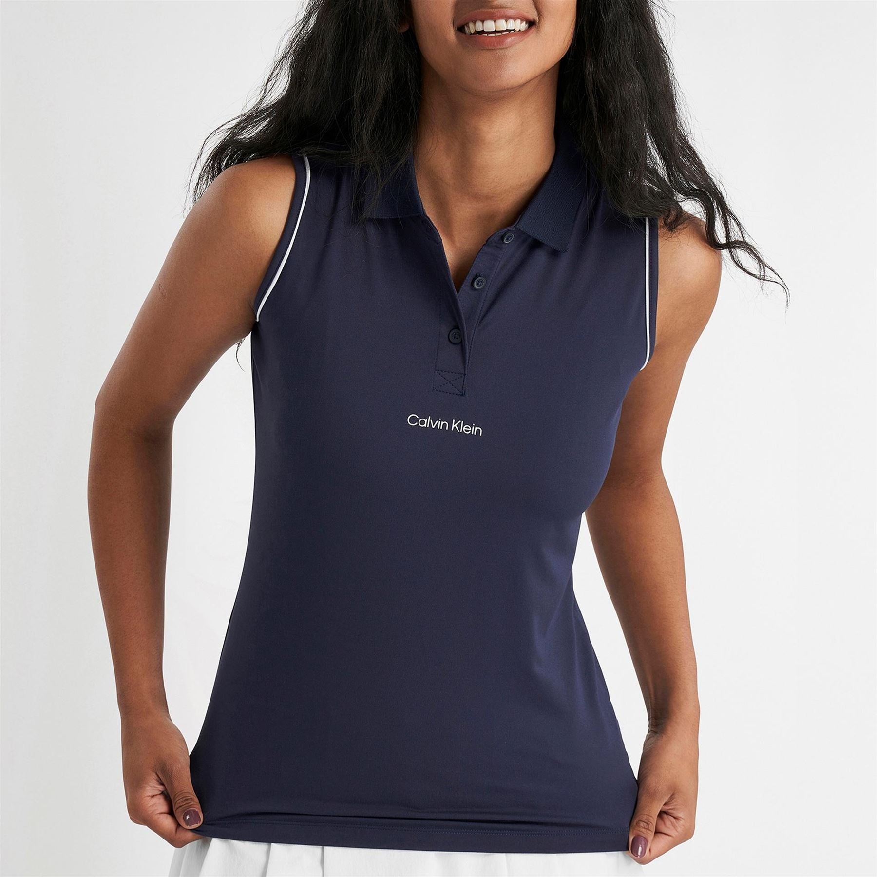 Calvin Klein Golf Sleeveless Performance Polo Shirt