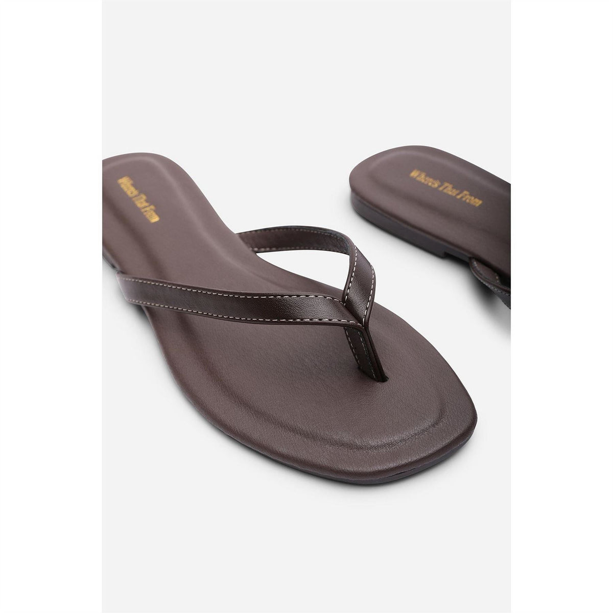 Wheres That From Flip Flop Sandal With Contrast Stitch Detail