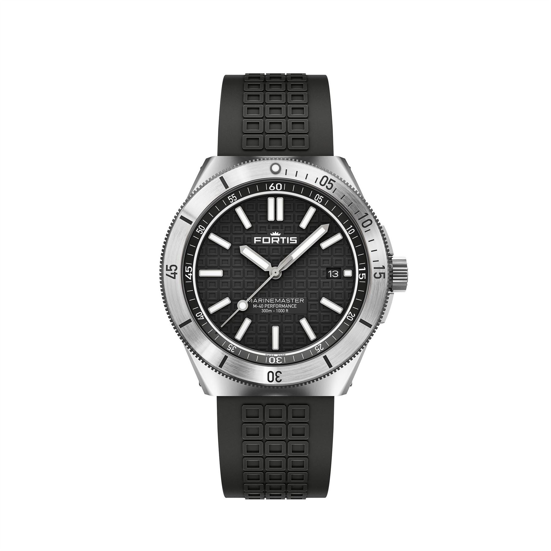 Fortis Marinemaster Automatic Stainless Steel 300M Water Resistant Auto Analogue Watch