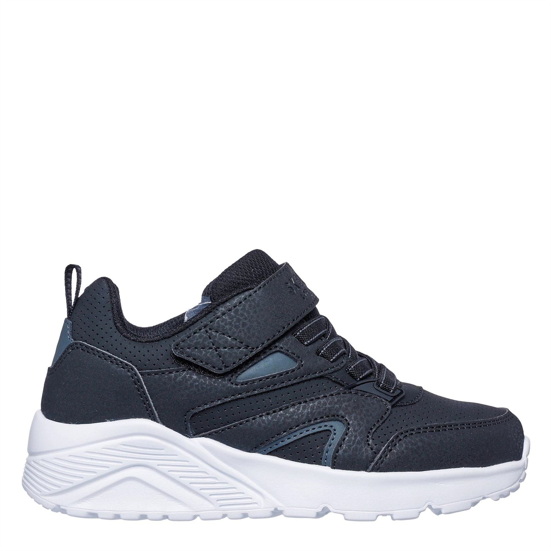 Skechers Top Gore  And  Strap Sneaker W Wavy Runners Boys