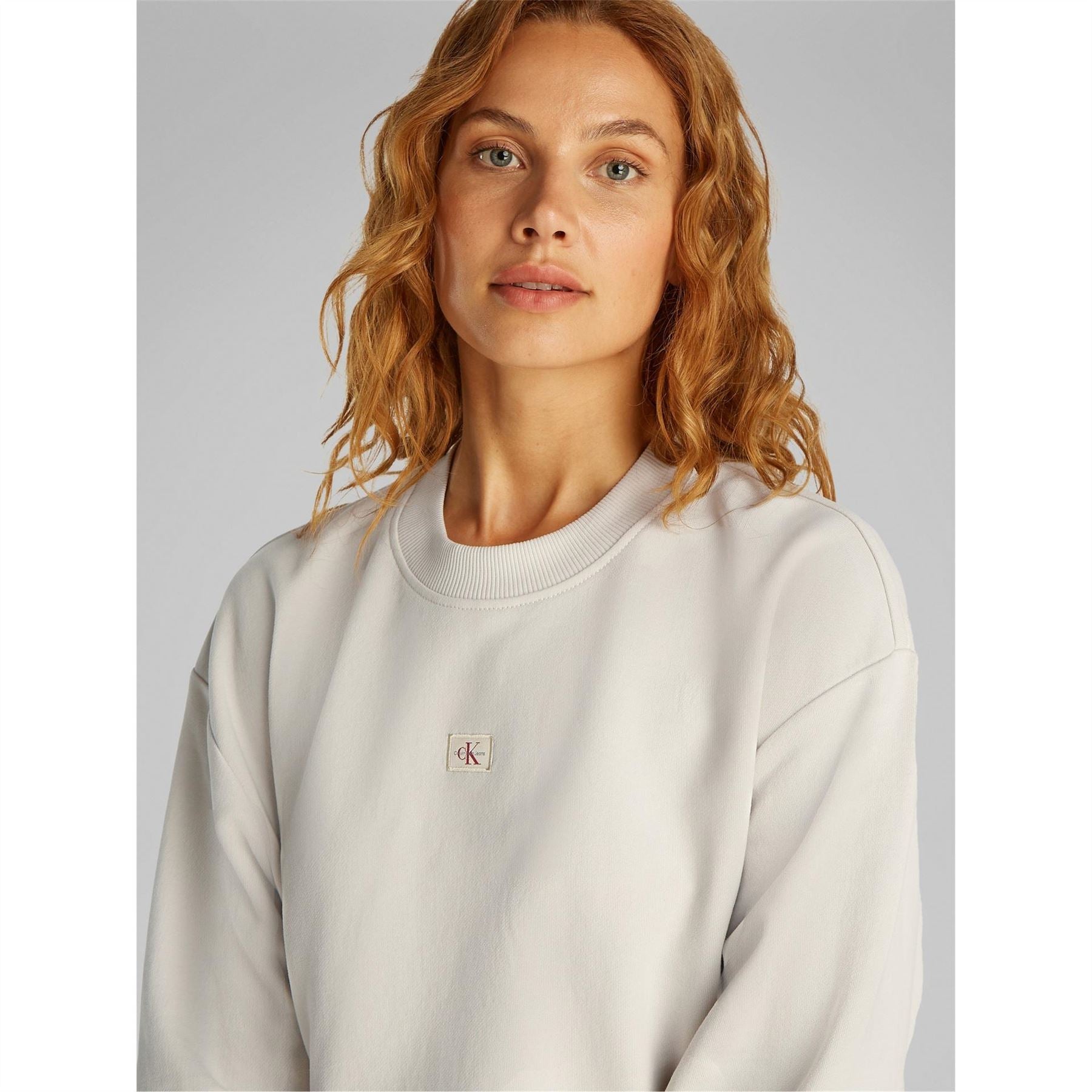 Calvin Klein Jeans Cropped Relaxed Fit Sweatshirt