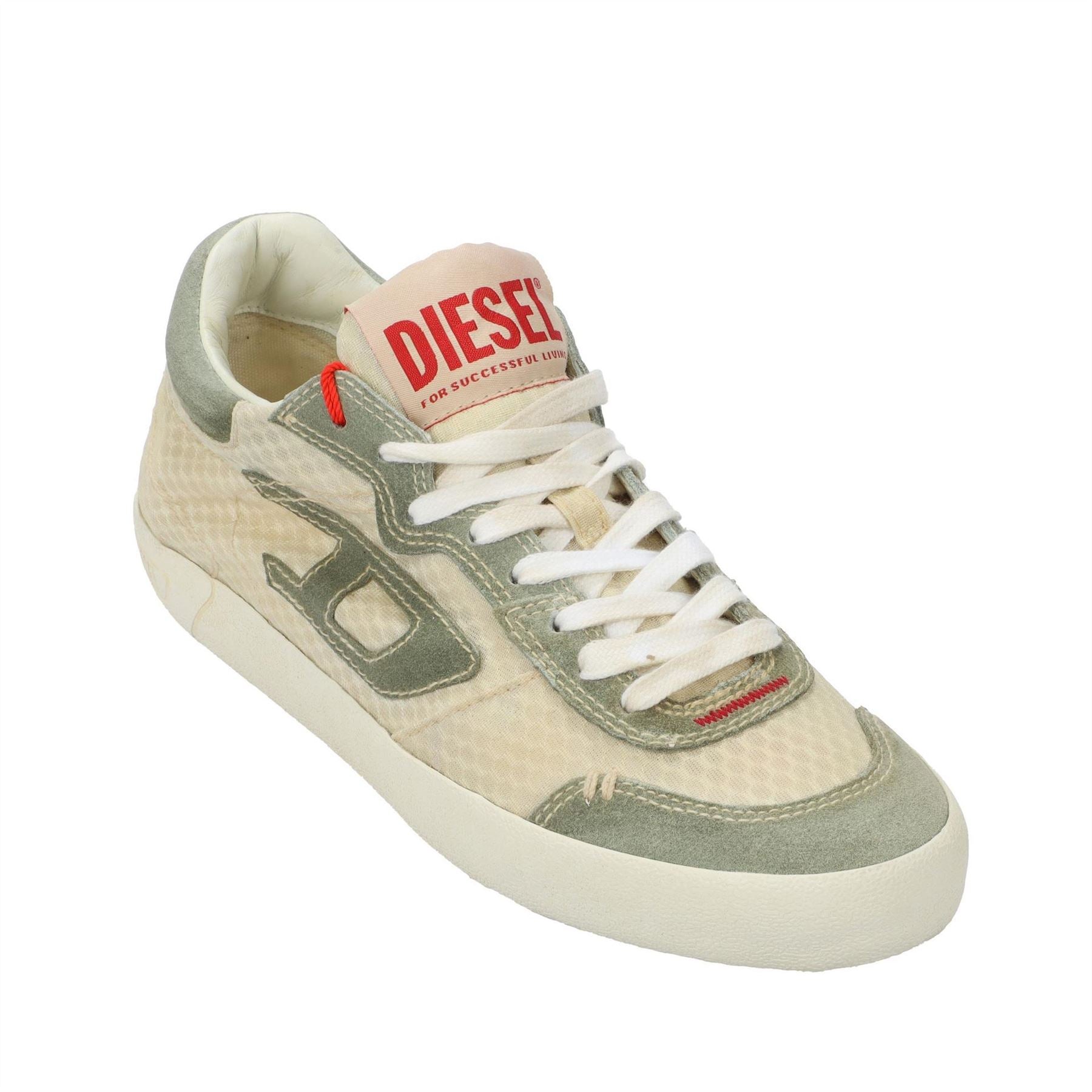 Diesel Leroji Low Top Snake Skin Textured Sneakers