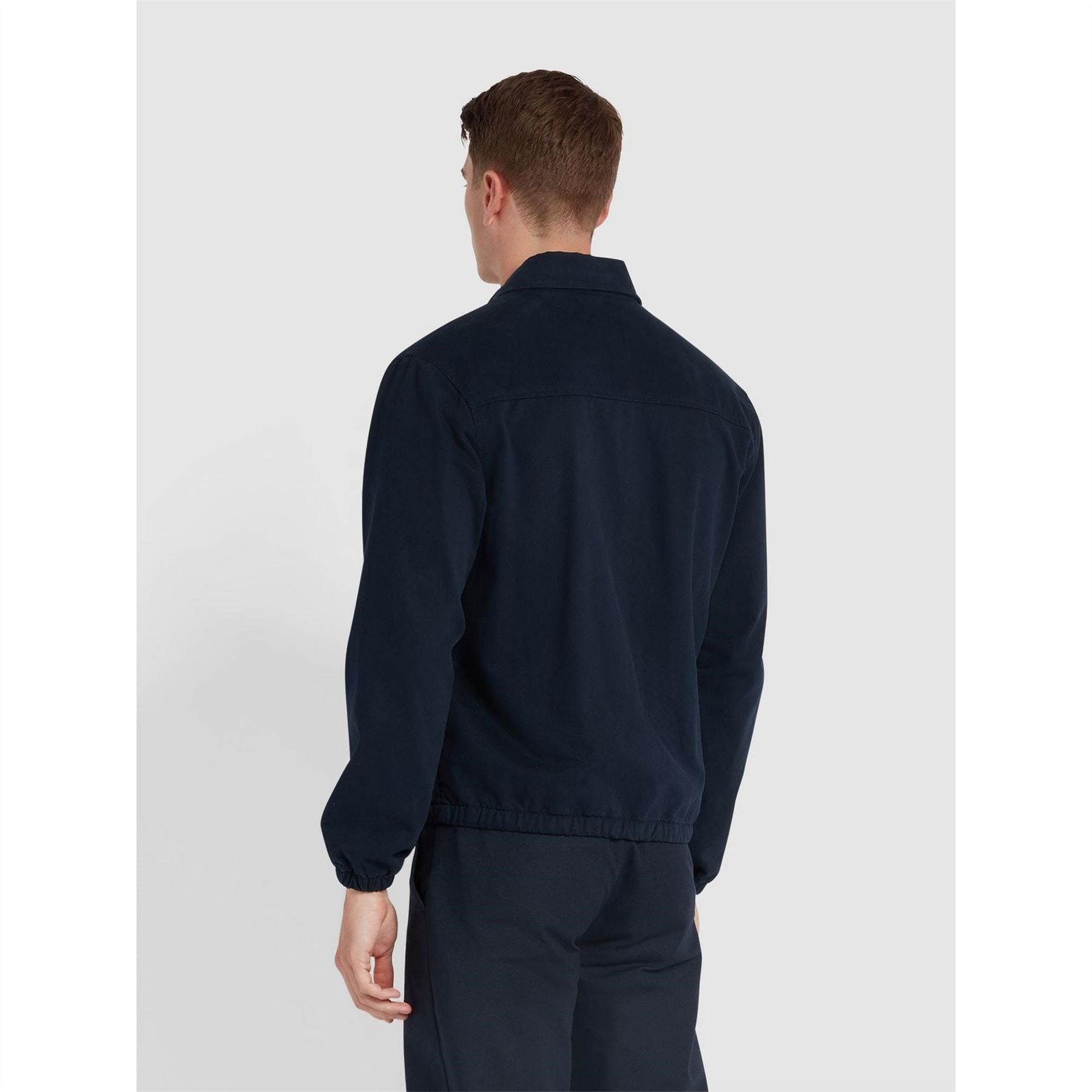 Farah Cane Solid Patterned Overshirt