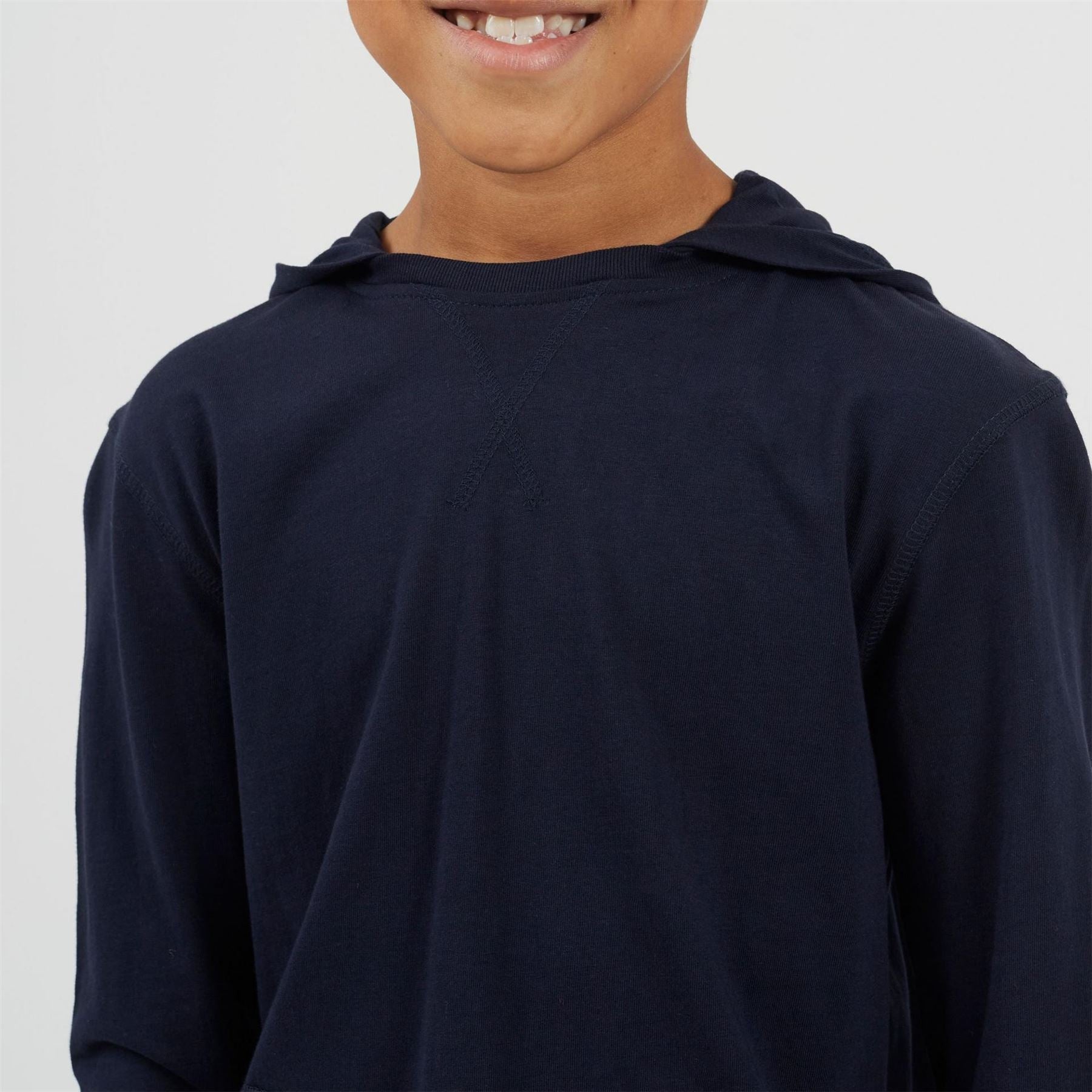 Brave Soul Boys Long Sleeve Hoodie With Set In Sleeve