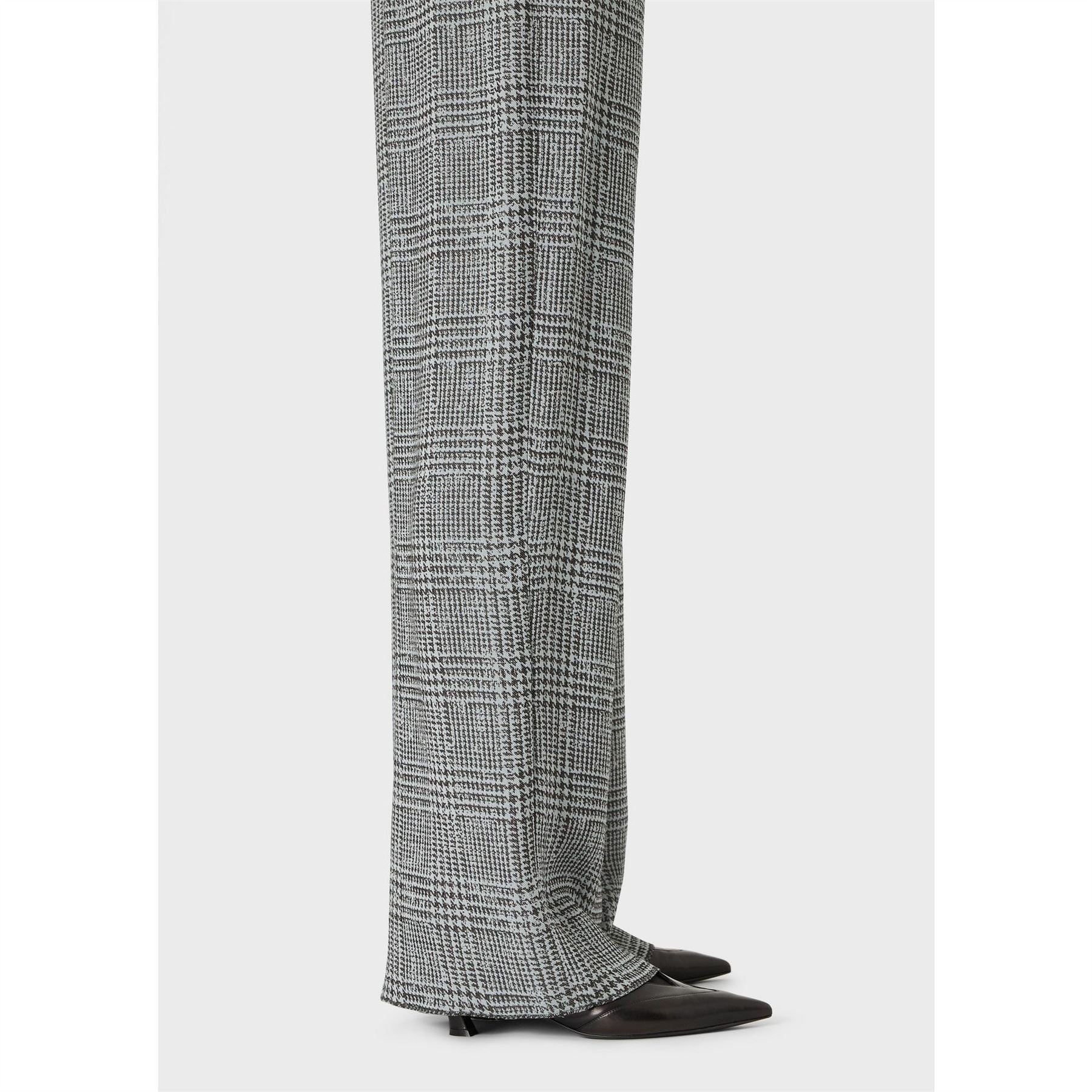 Emporio Armani Fine Knit Zip Up Wide Leg Trousers