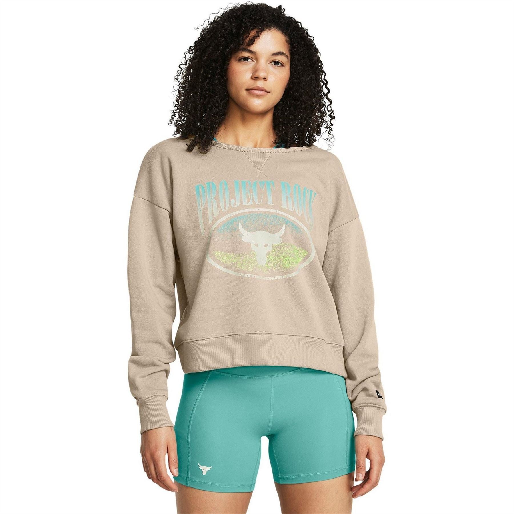 Under Armour Womens Armour Pjt Rck Hw Terry Ls Q1 Sweatshirt
