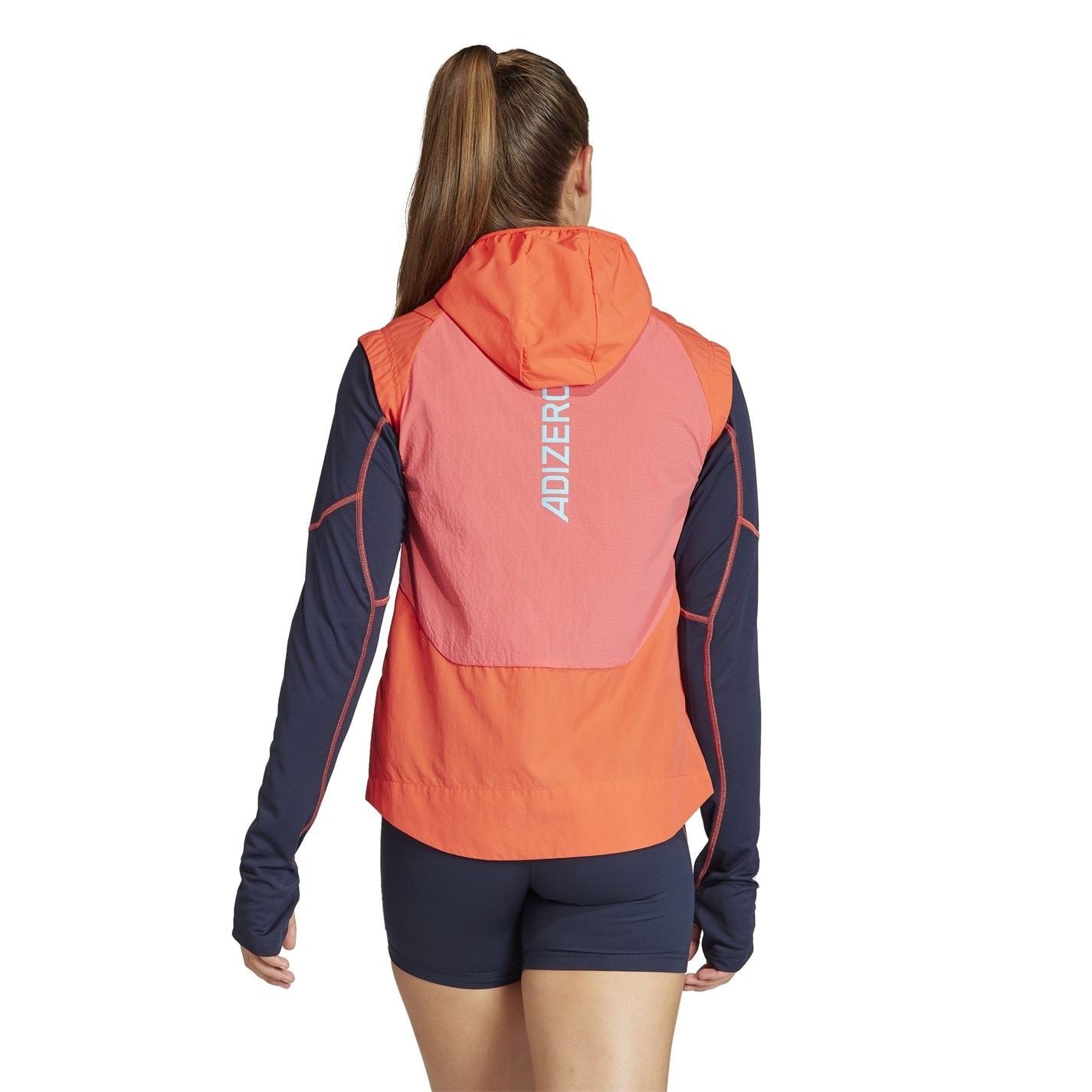 adidas Womens Adizero Half Zip Running Vest