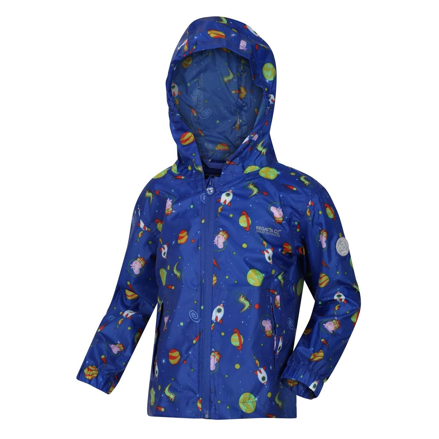 Regatta Pepa Hooded Rain Jacket with Elasticated Cuff