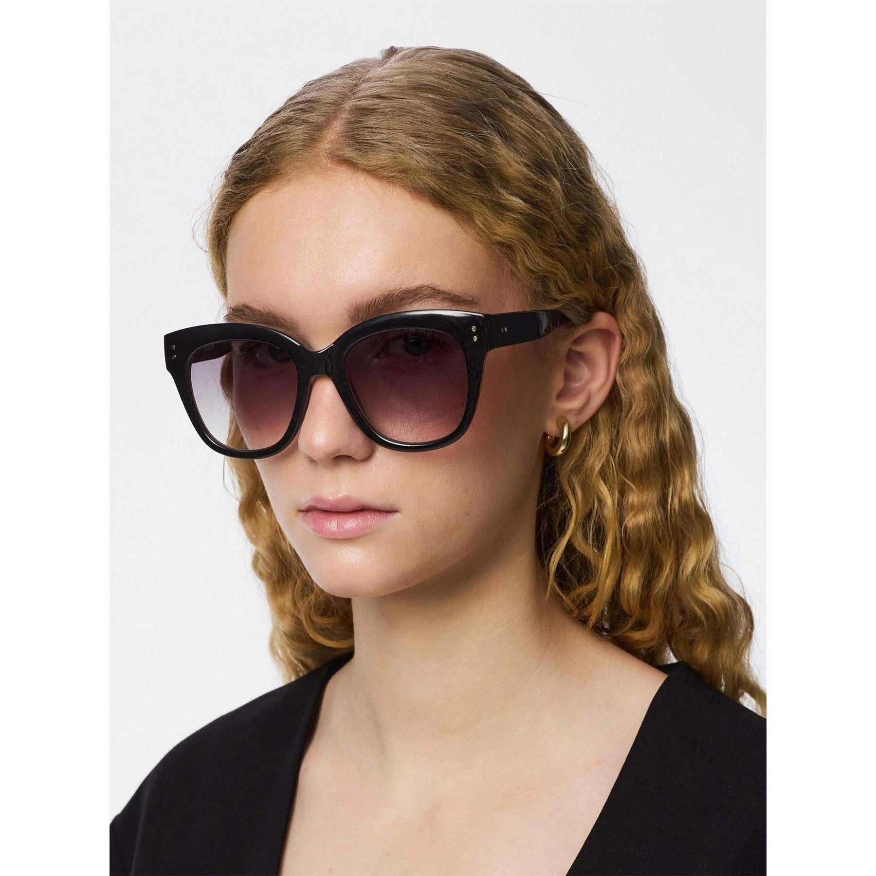 Pieces LD63 Belina Round Full Rim Sunglasses