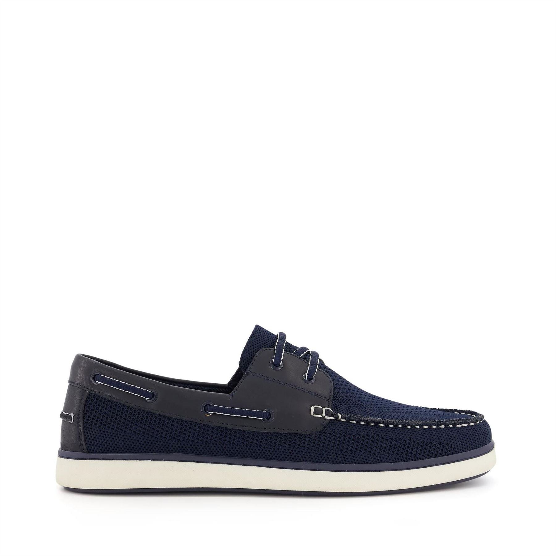 Dune London Flat Heel Round Toe Boat Shoes