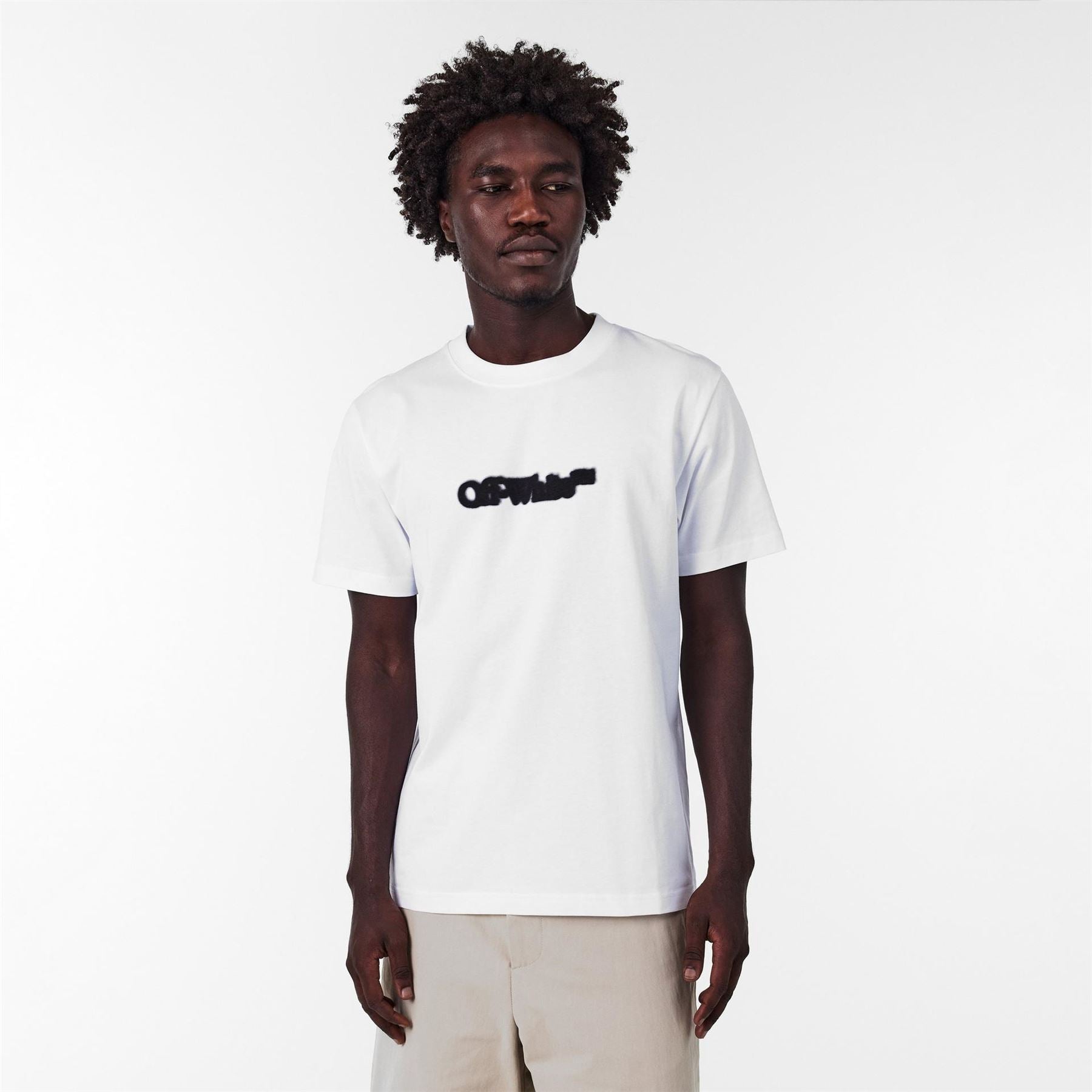 Off White Spray Arrow Design T-Shirt