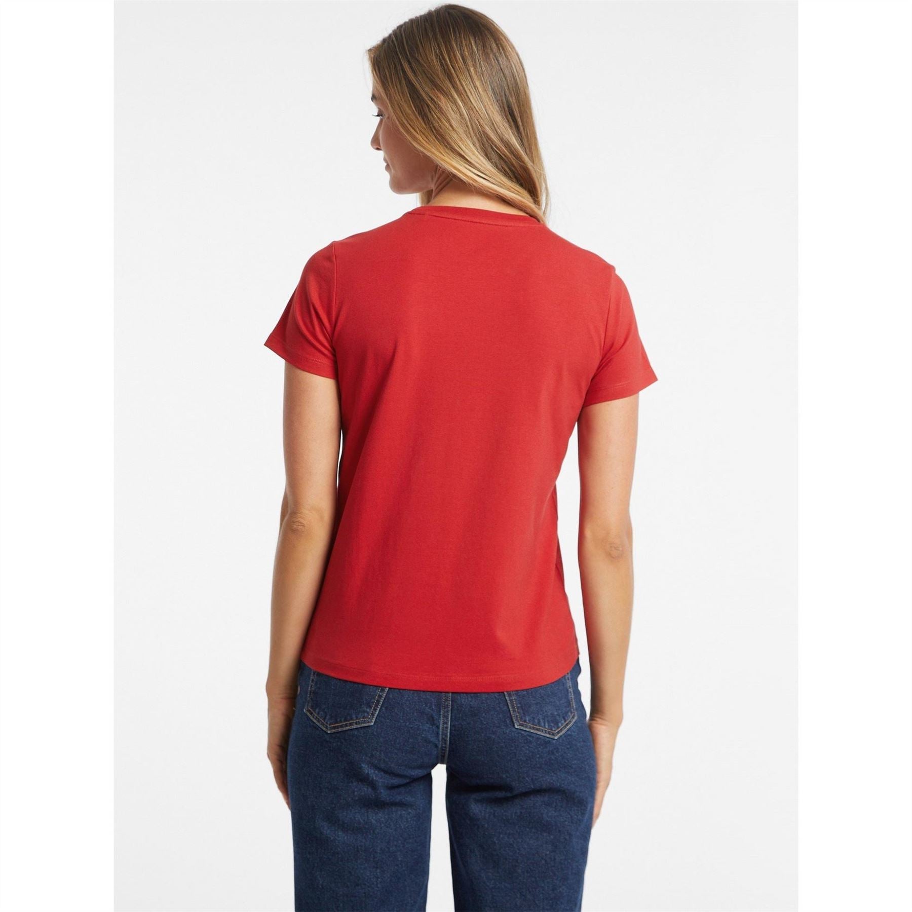 Guess Varsity Lettering Crew Neck T-Shirt