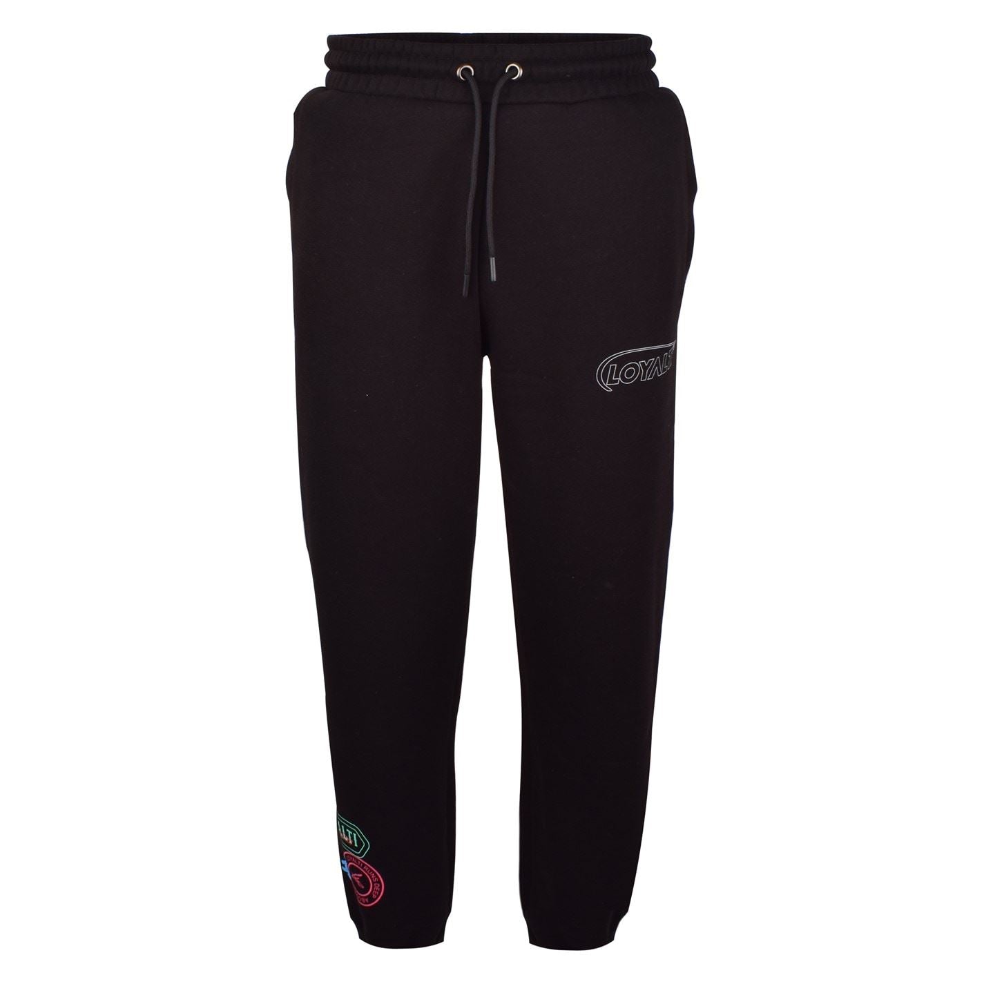Loyalti Badge Elastic Cuff Straight Leg Joggers