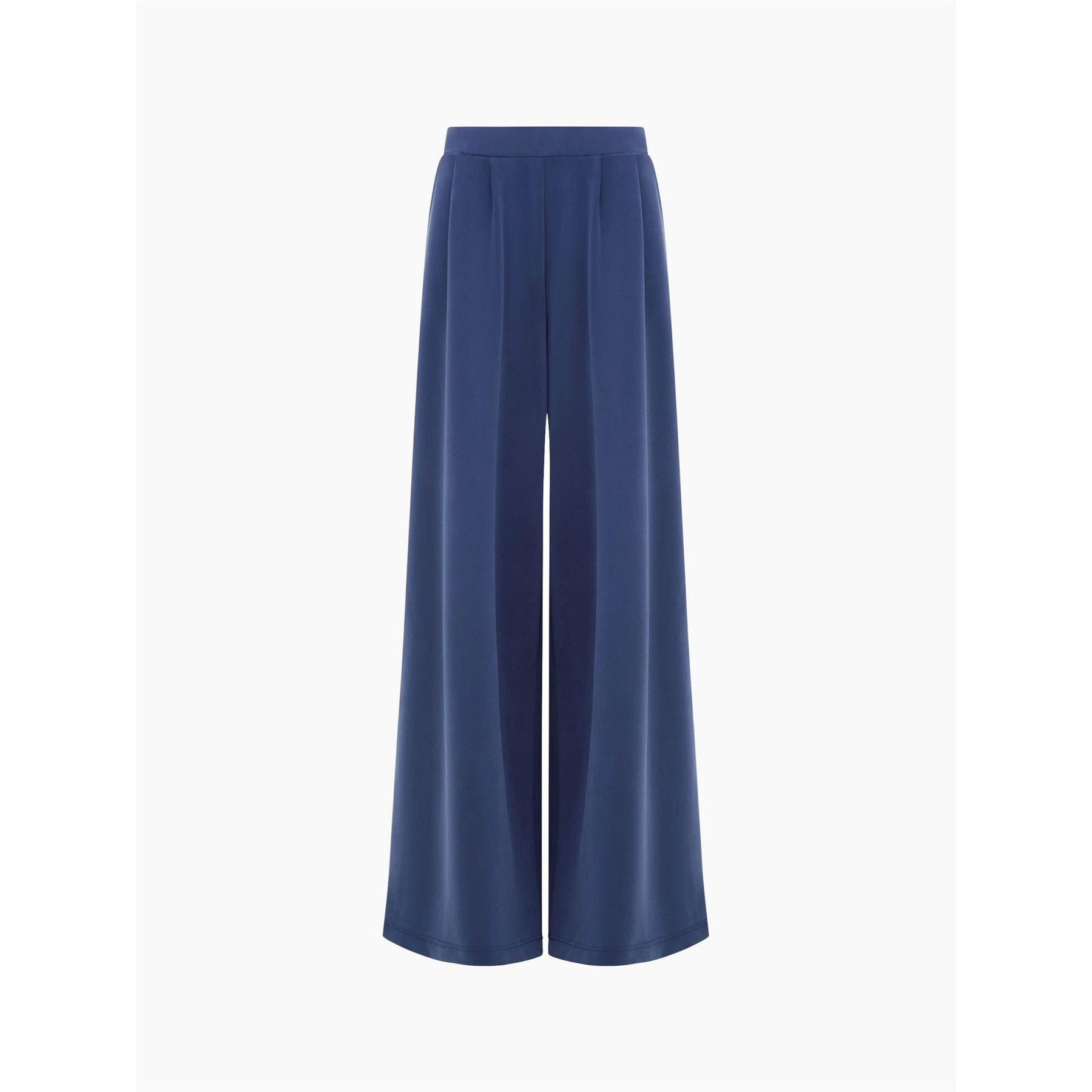 French Connection Solid Patterned Wide Leg Trousers