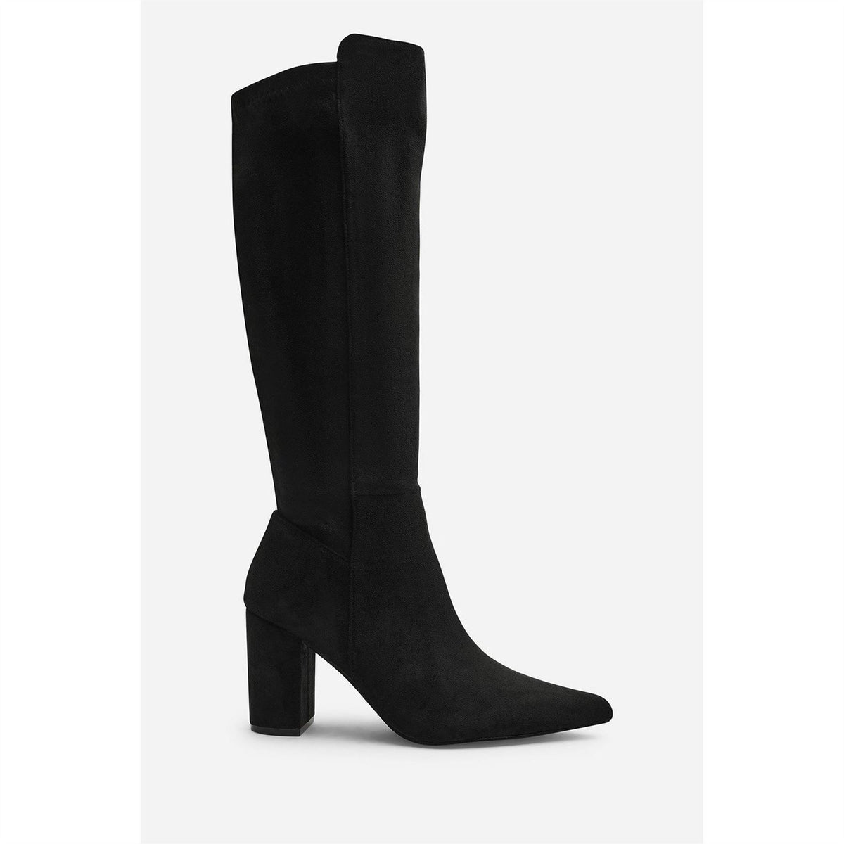 Wheres That From Stretch Knee High Pointed Boots