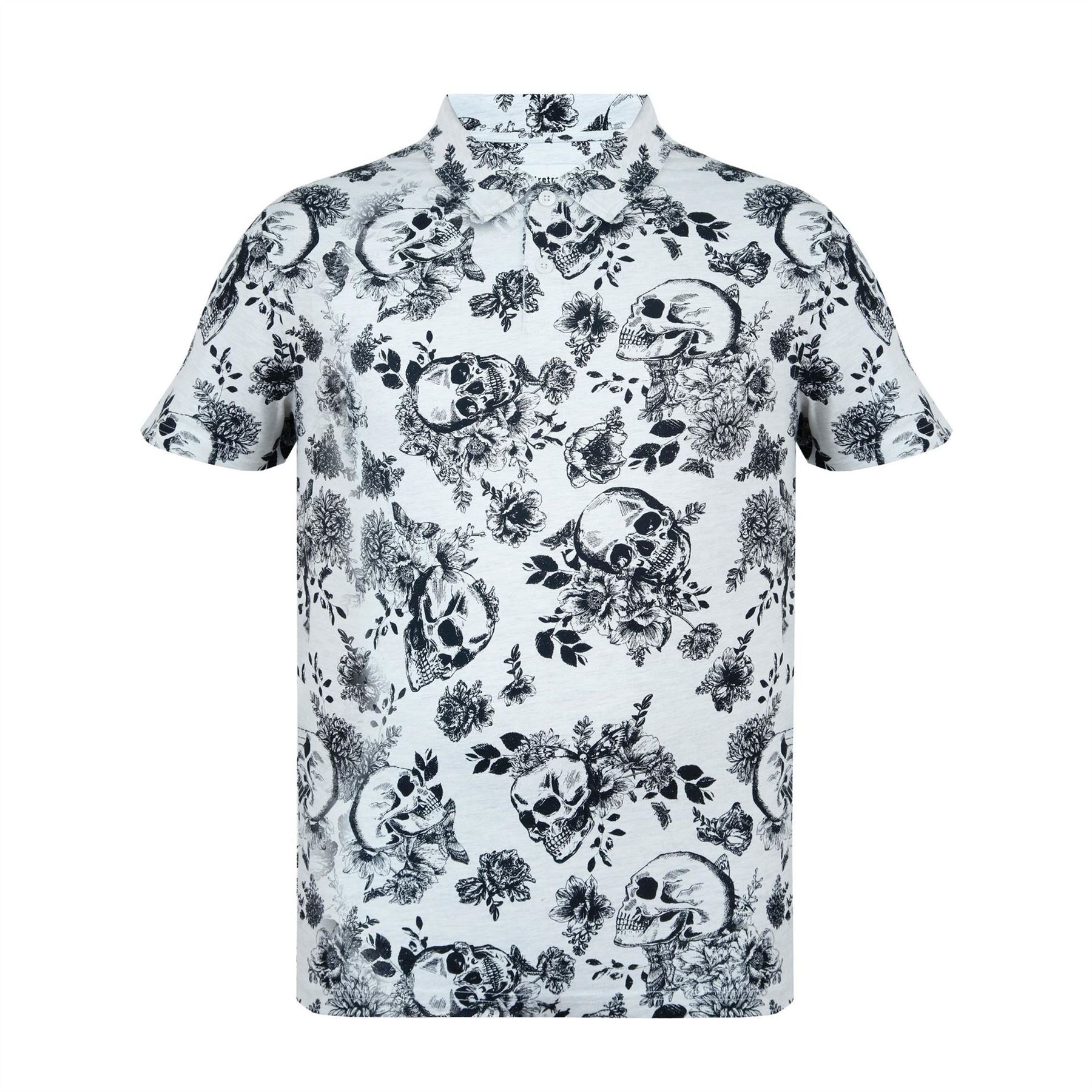 Firetrap Mens All Over Print Polo Top