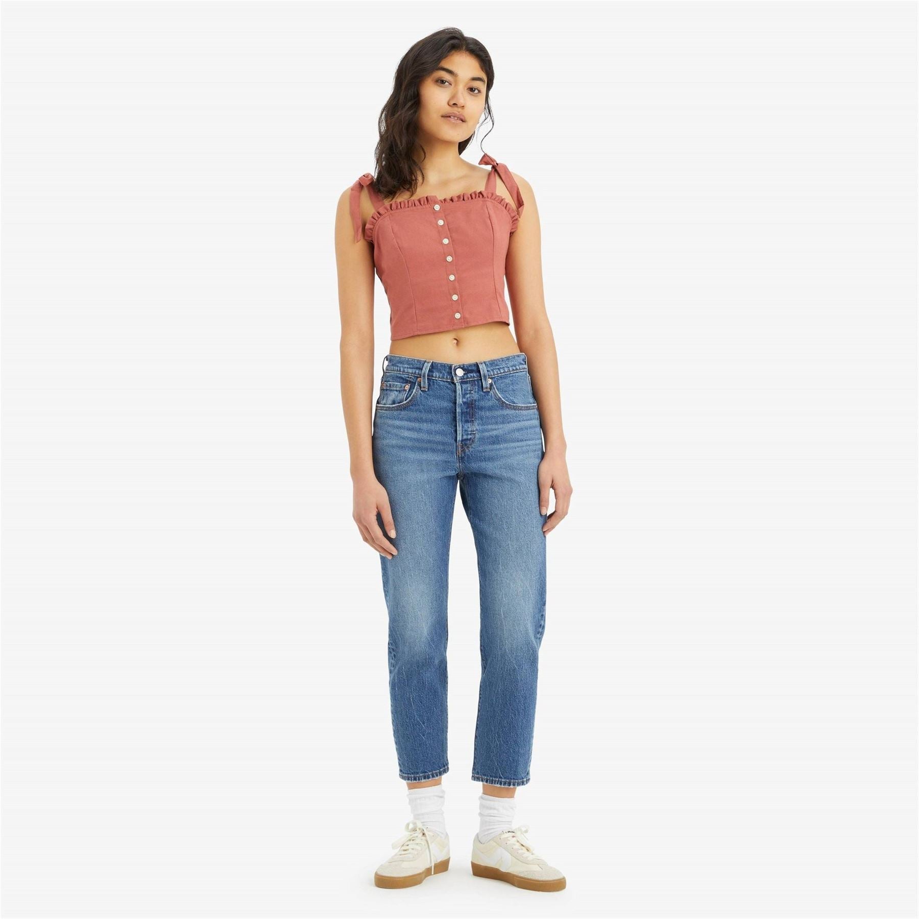 Levis 501 Womens Cropped Jeans