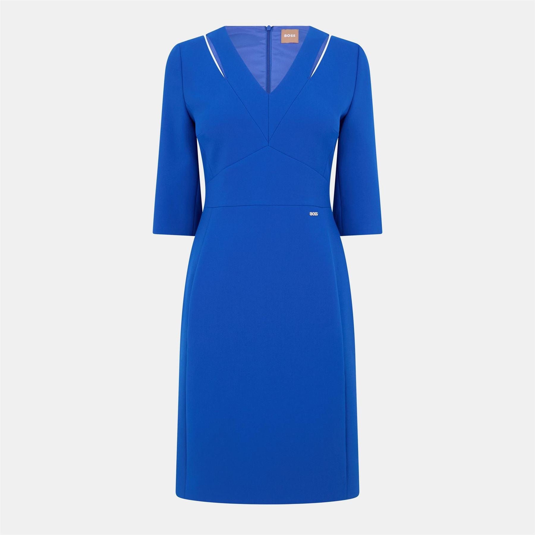 Boss Dilira V-Neck Knee Length Wrap Dress