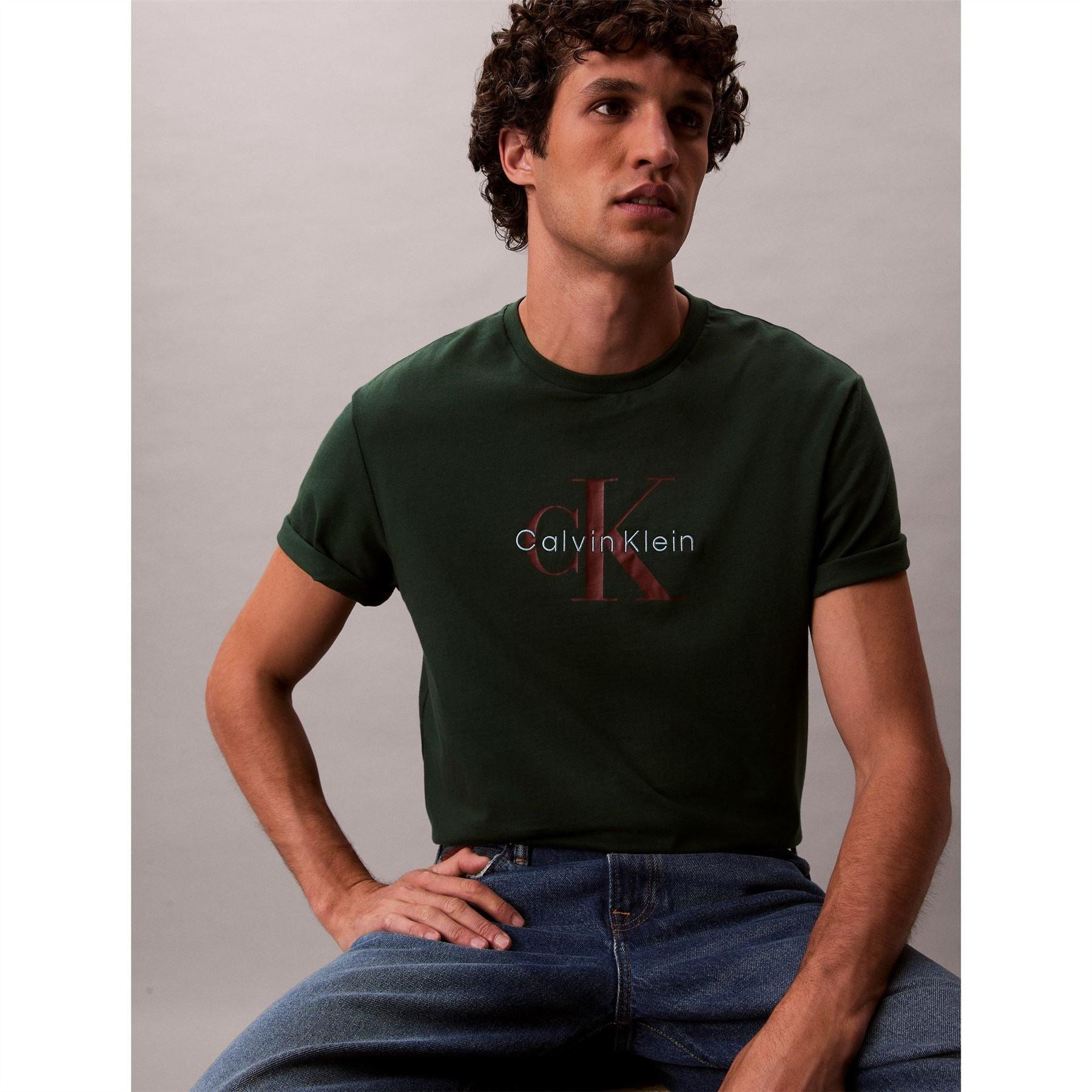 Calvin Klein Jeans Monogram Crew Neck Short Sleeve T-Shirt