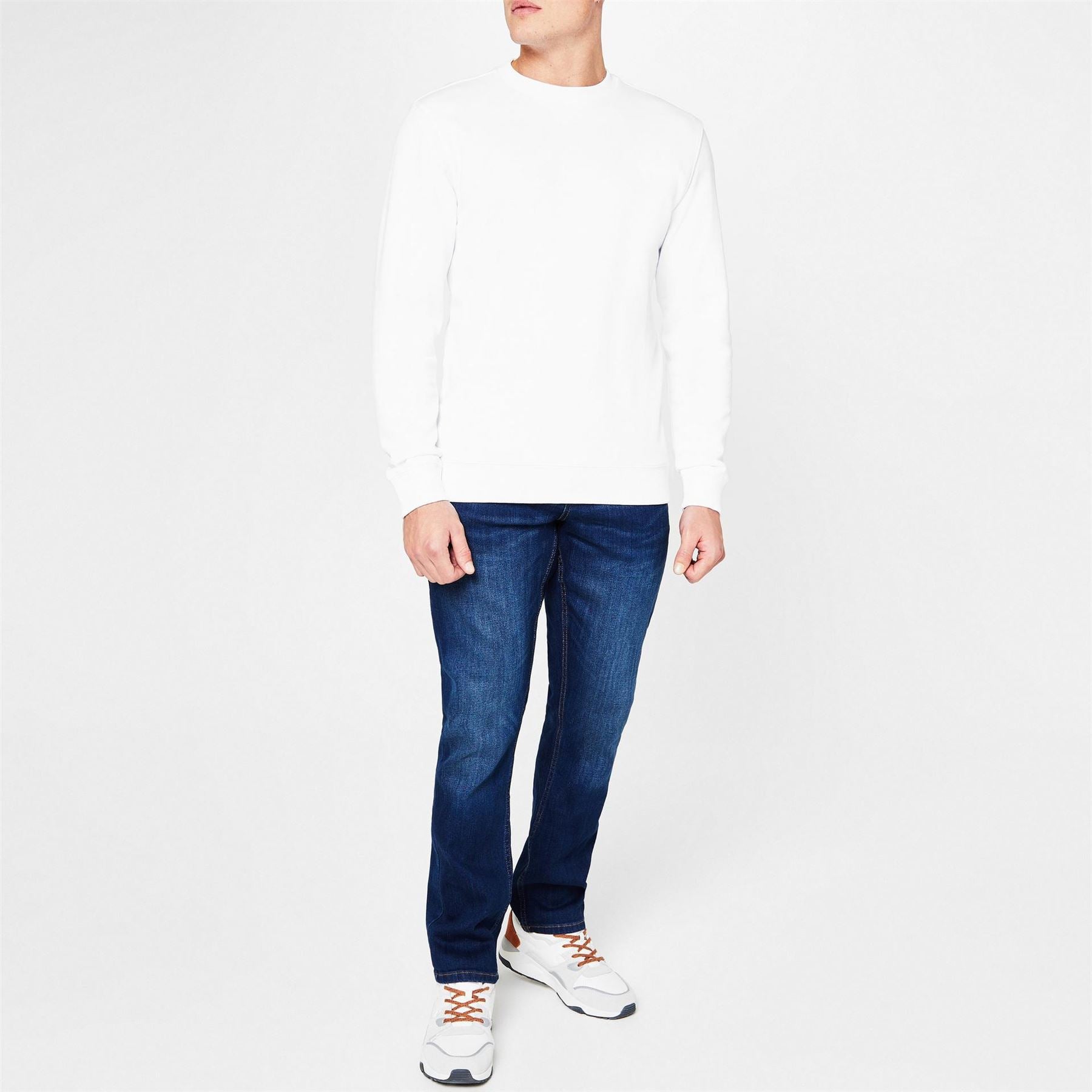 Lee Cooper Mens Belted Jeans