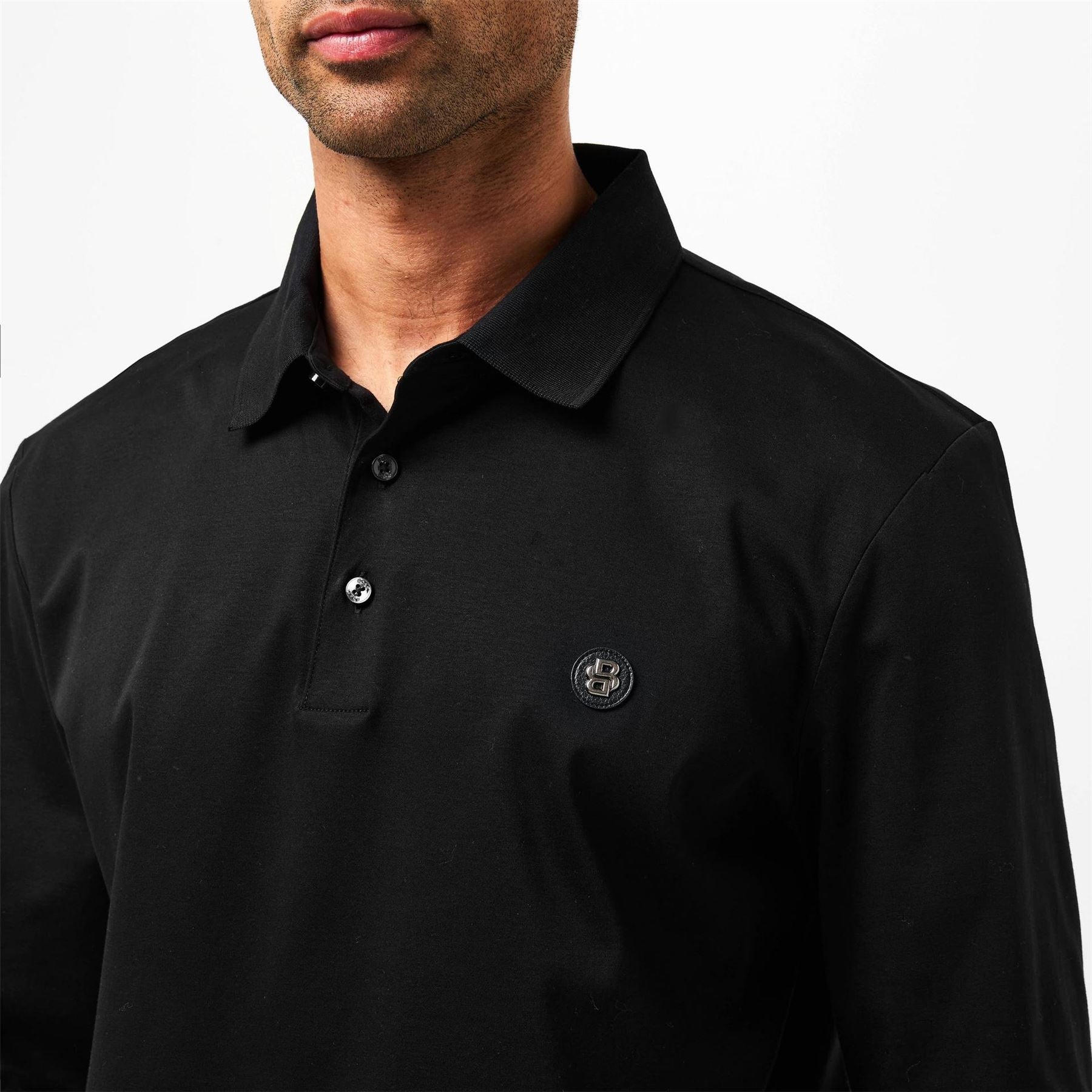 Boss Collared Neck Long Sleeve Regular Fit Shirt