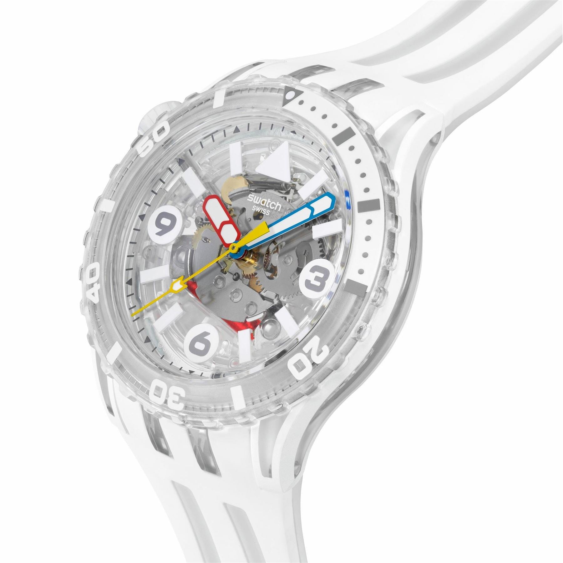 Swatch Scubaqua 52 Rubber Strap Analogue Sport Watch