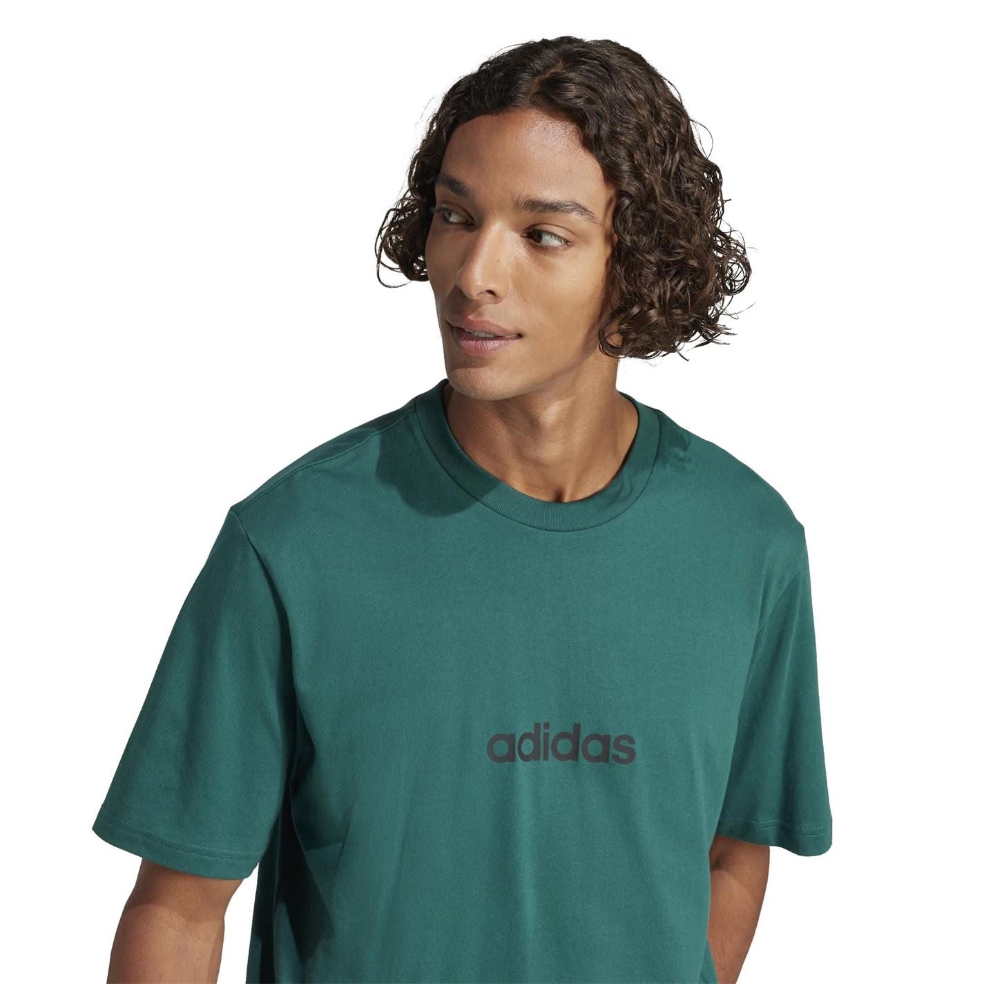 adidas Mens Essentials Single Jersey Logo T-Shirt
