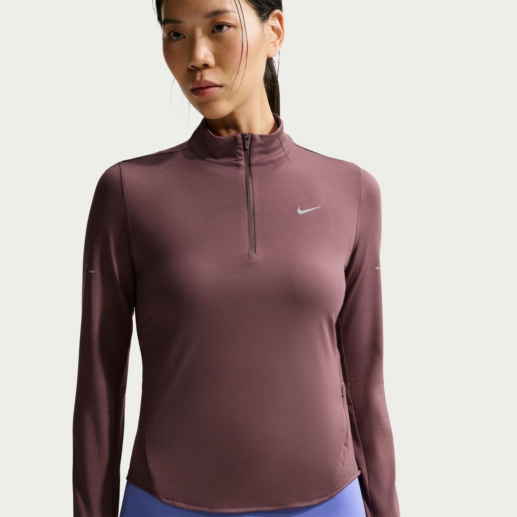 Nike Womens Swift 1 4 Zip Running Top