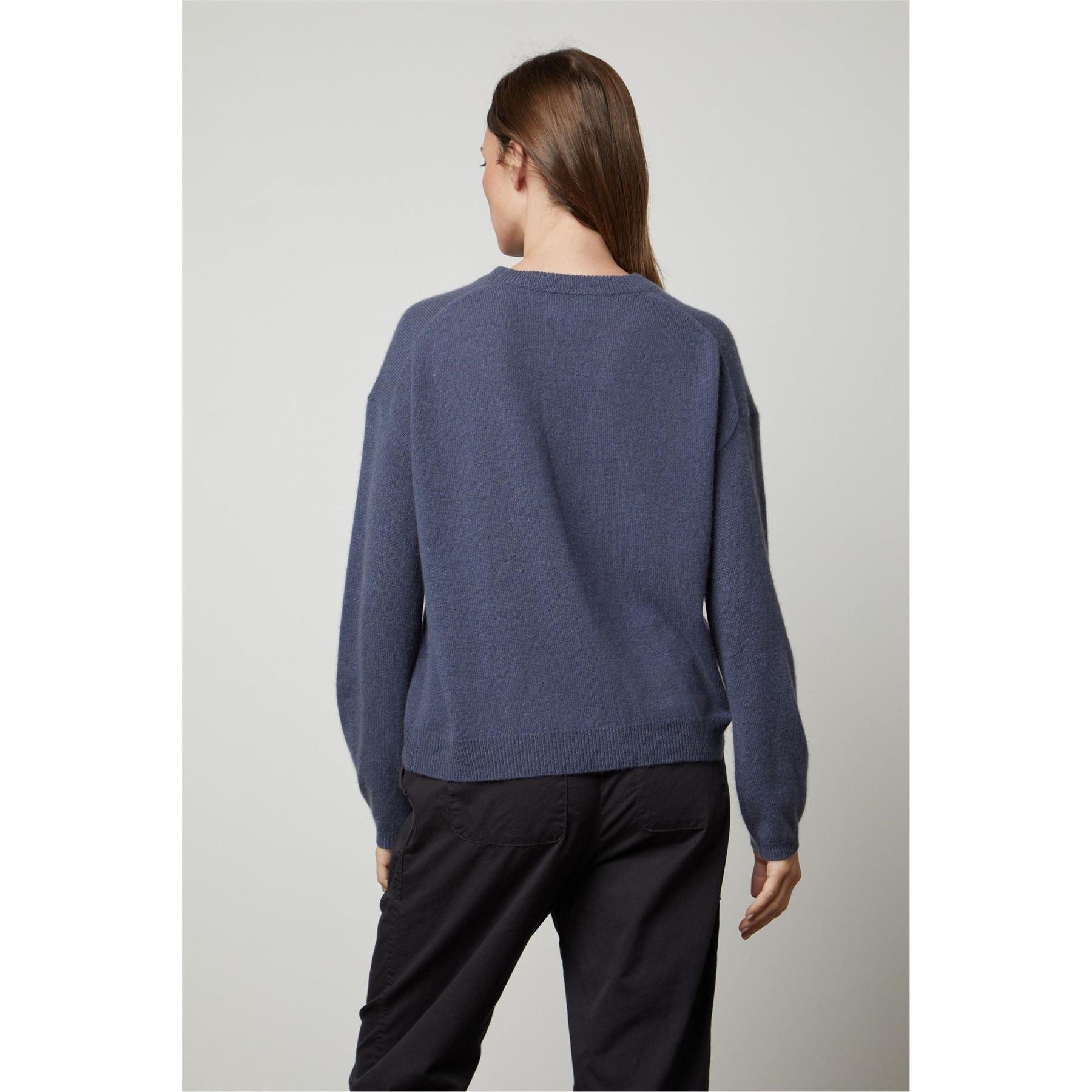 Velvet by Graham and Spencer Regular Fit Drop Shoulder Long Sleeve Sweater