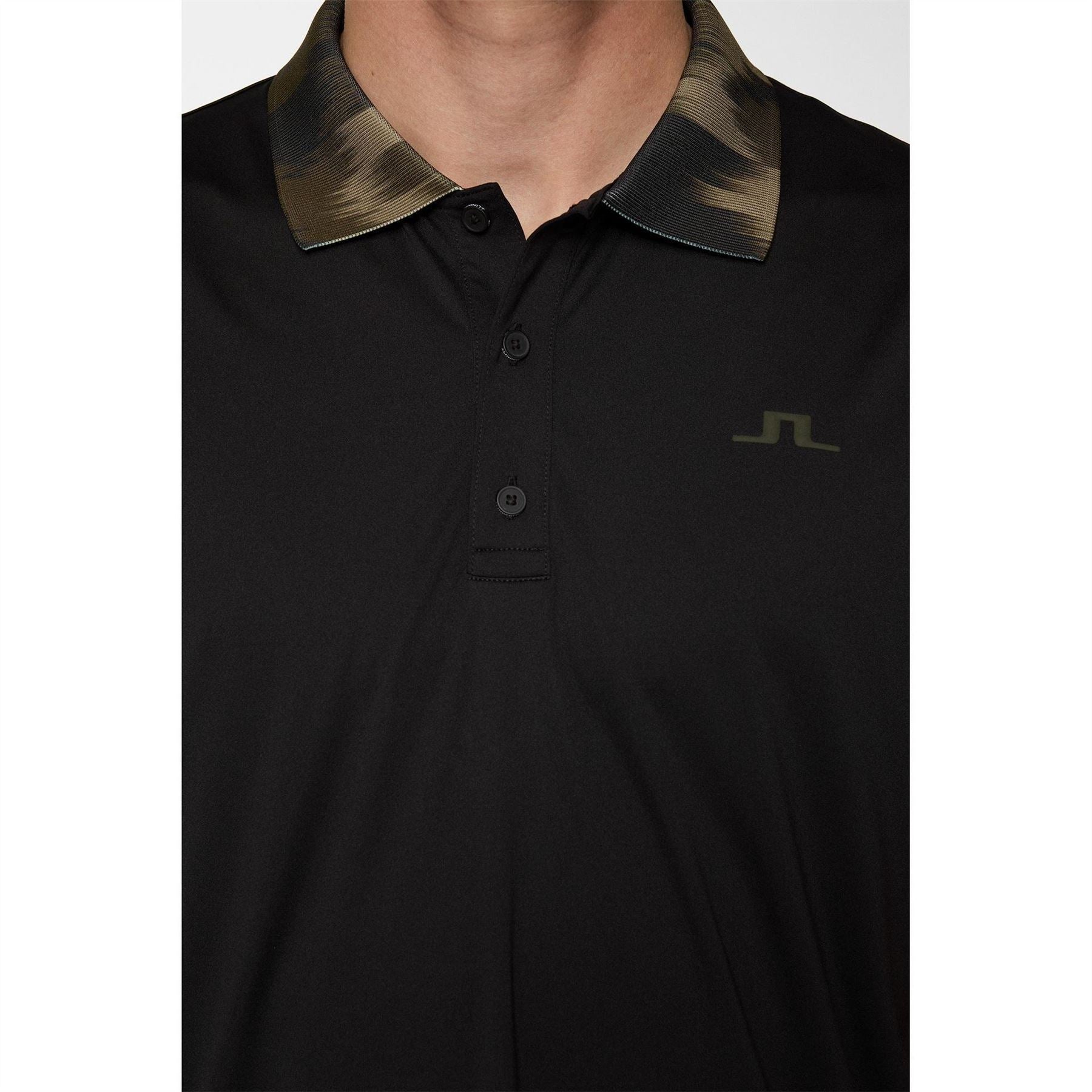 J Lindeberg Golf Collared Neck Short Sleeve Polo Shirt
