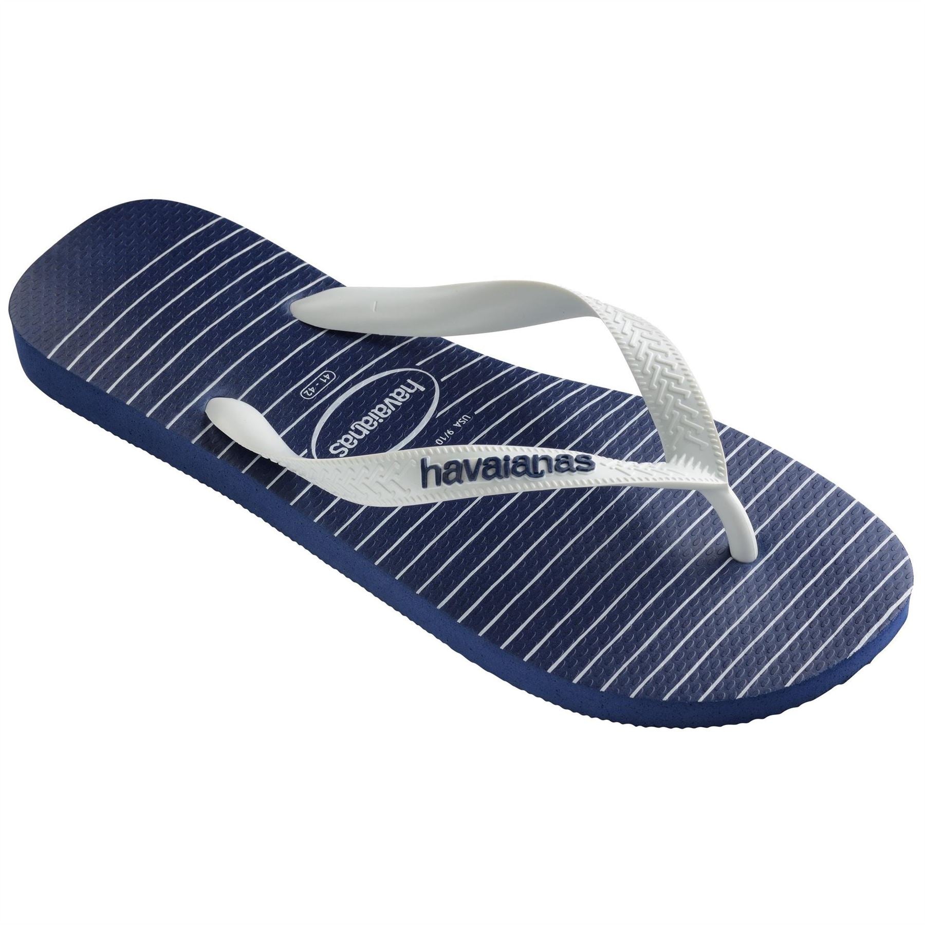 Havaianas Mens Hav. Top Nautical Navy Blue White N Flip Flops