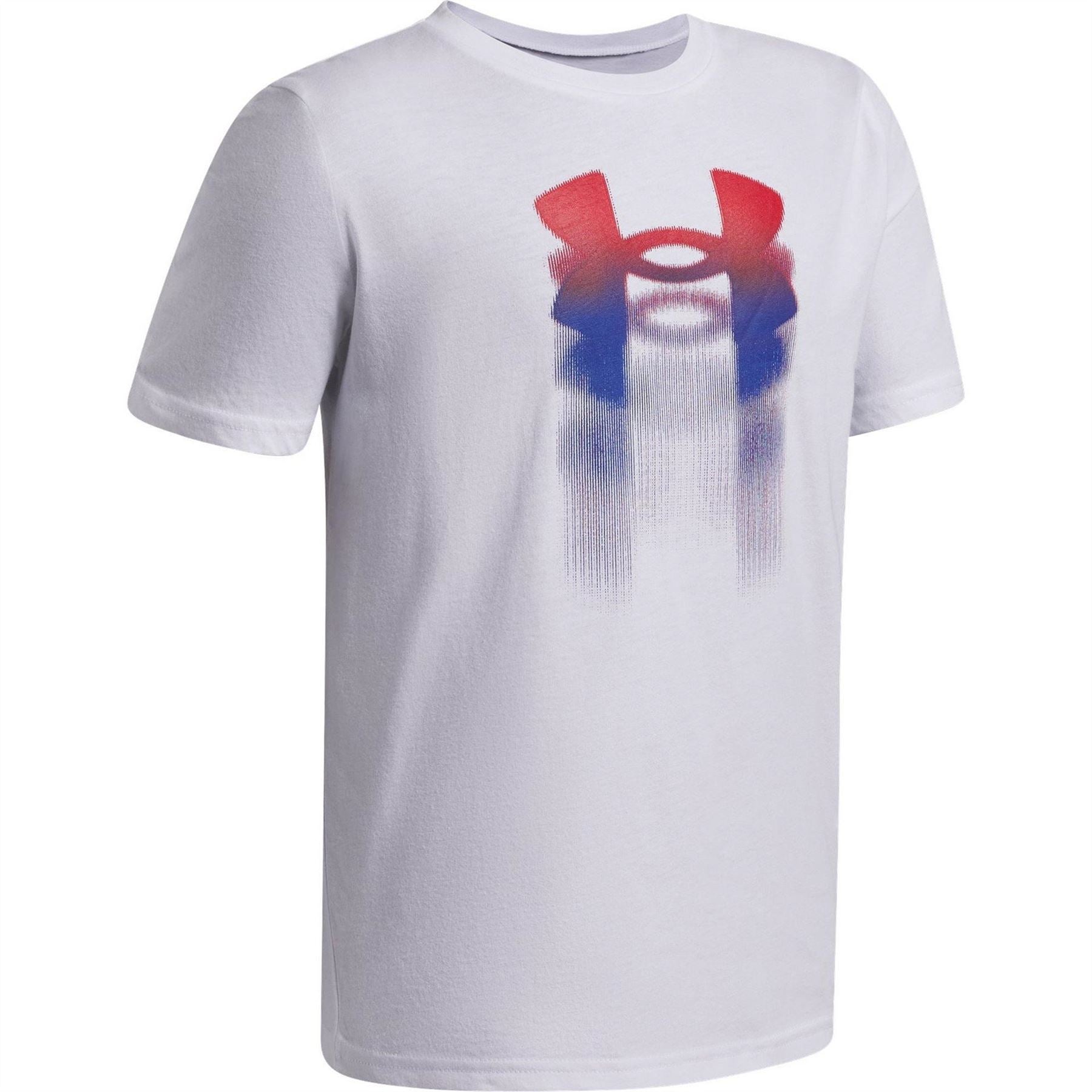 Under Armour Logo Blur Boys Short Sleeve
