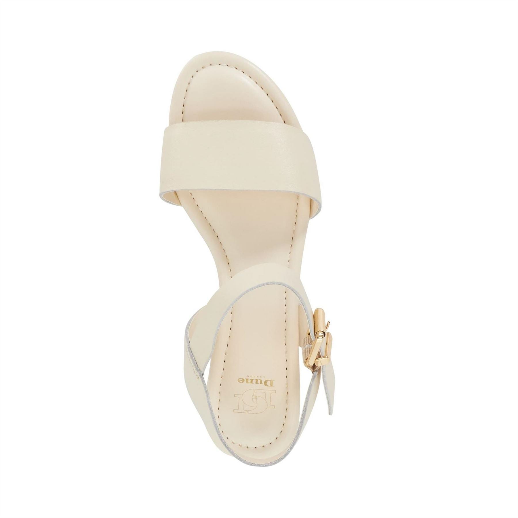 Dune London Lazered Leather Flatform Sandals