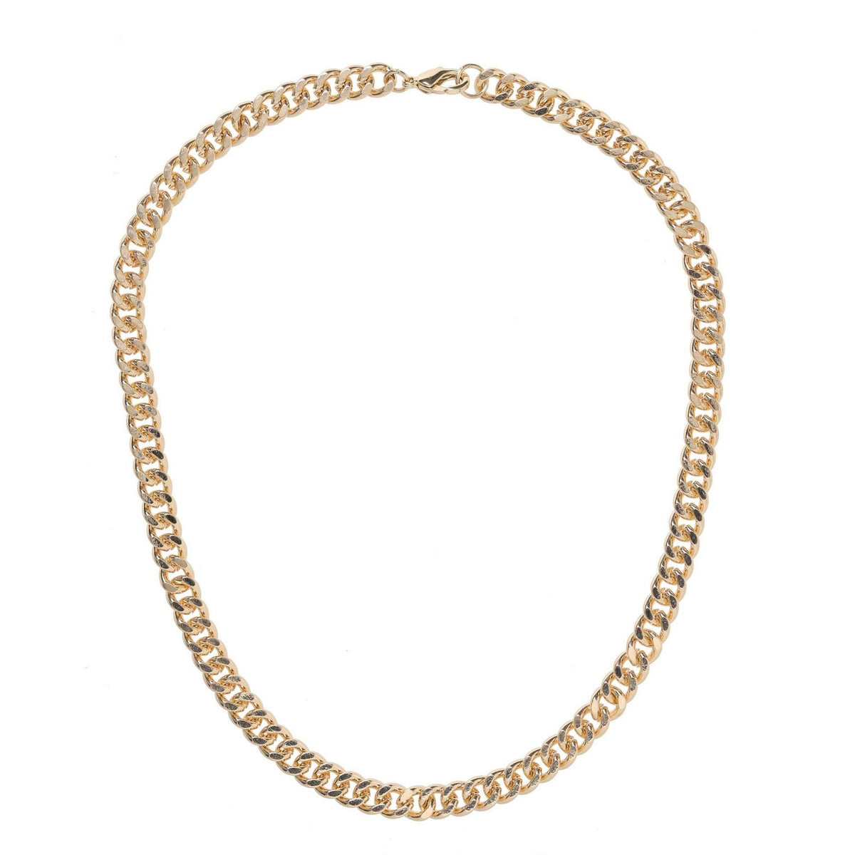 Fabric Curb Chain Necklace