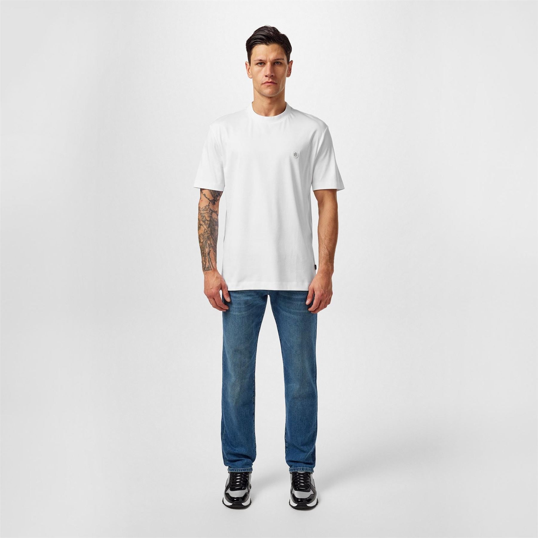 Boss BOSS BLACK Taut Minimalist Design T Shirt with Logo Detail