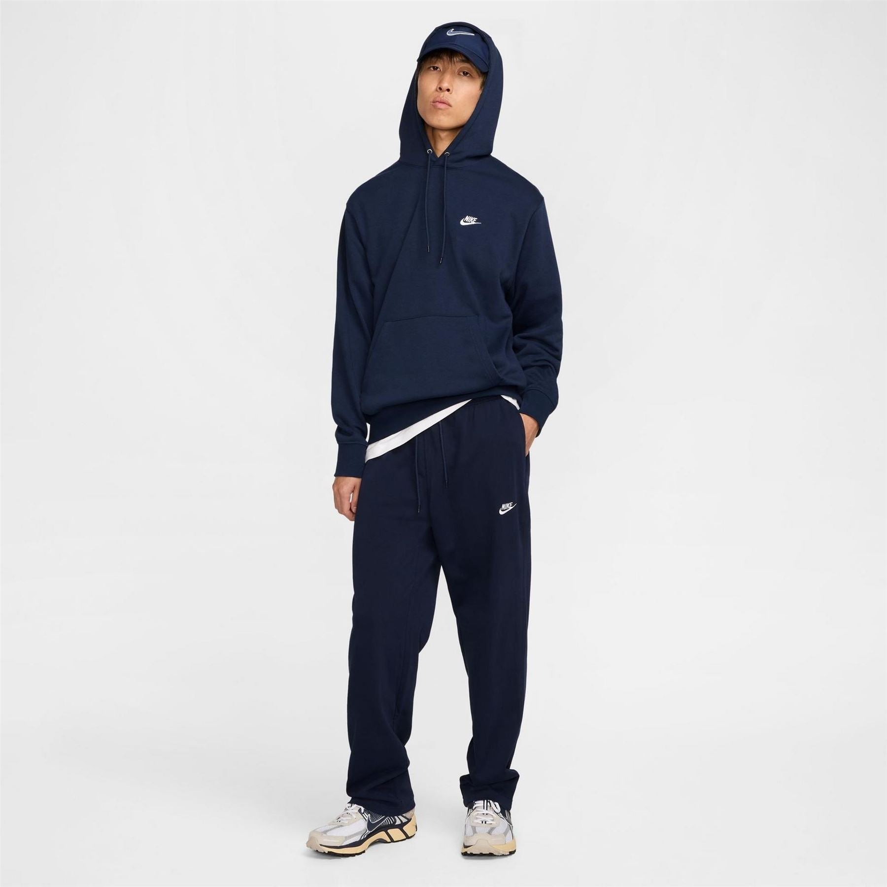 Nike Mens Club Knit Open Hem Pants