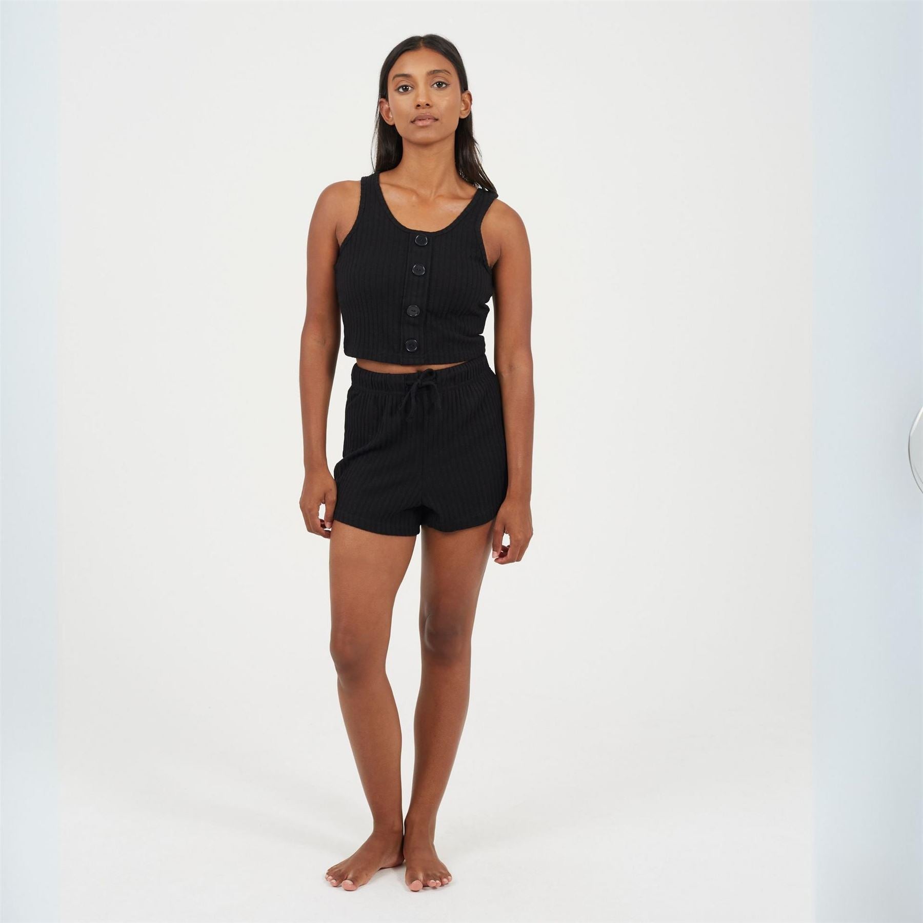 Brave Soul Sleeveless Scoop Neck Lounge Set