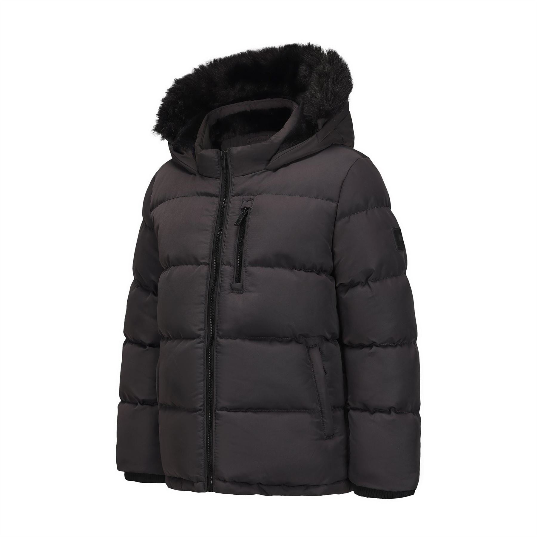 SoulCal Boys 2 Zip Bubble Jacket Junior