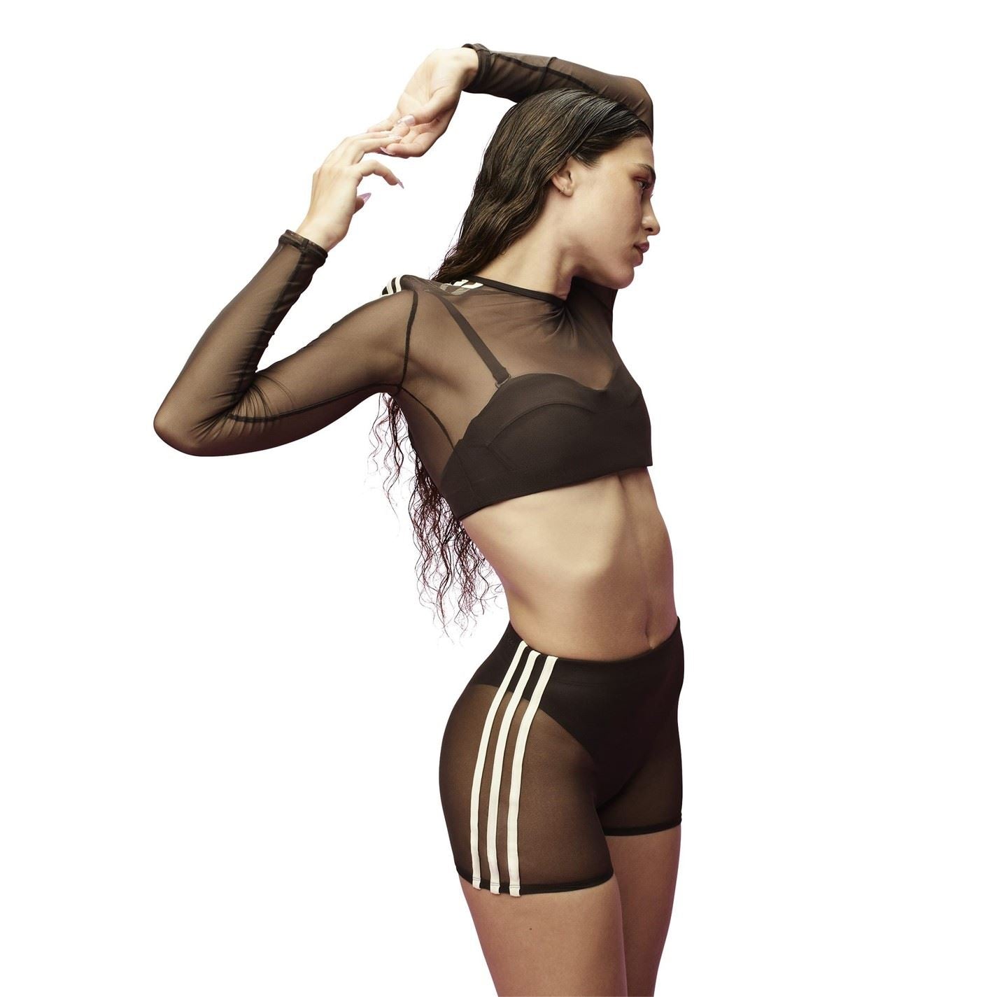 adidas Originals Ivy Park Illusion Long Sleeve Swim Top