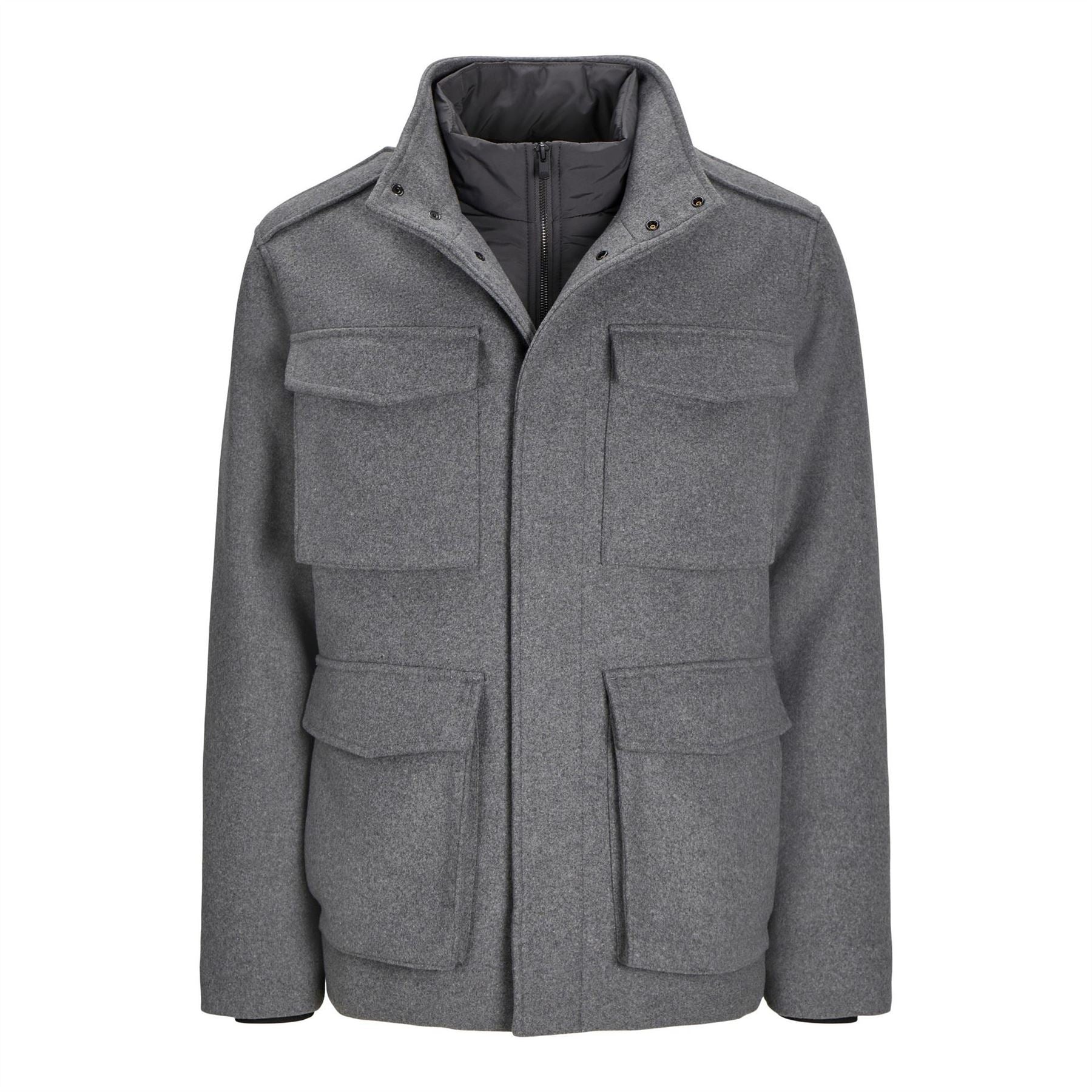 Jack and Jones Alex High Neck Flap Pocket Field Jacket