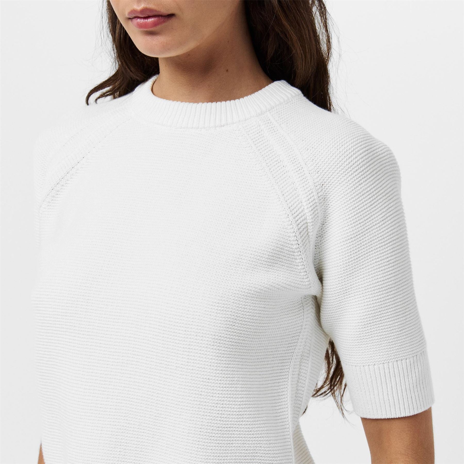 French Connection Lilly Mozart Short Sleeve Knitted Top
