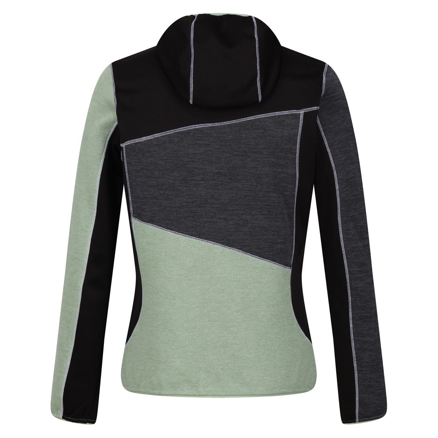 Regatta Walbury Color Block Hooded Ribbed Cuff Fleece Jacket