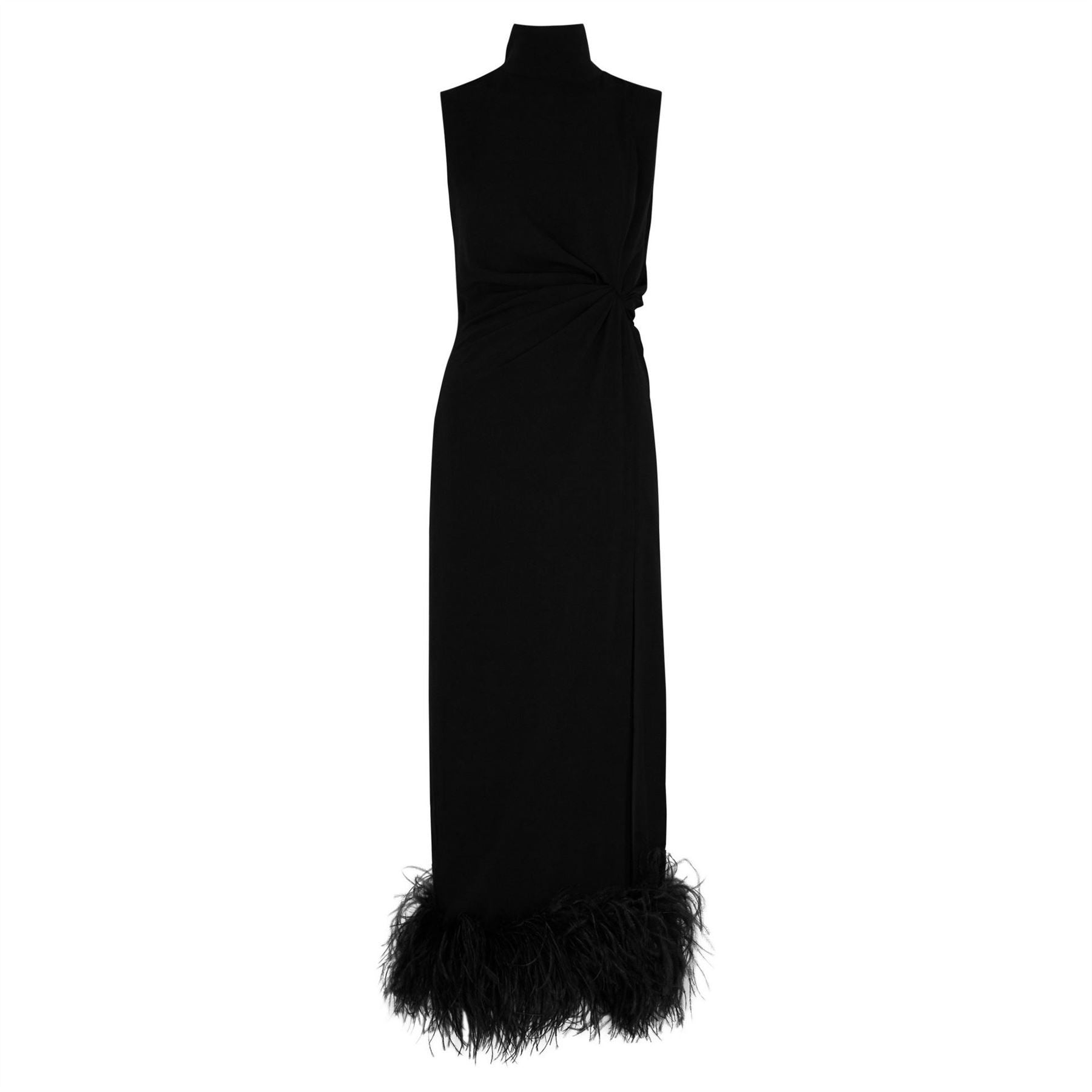 16Arlington Maika Fthr Trim Dress