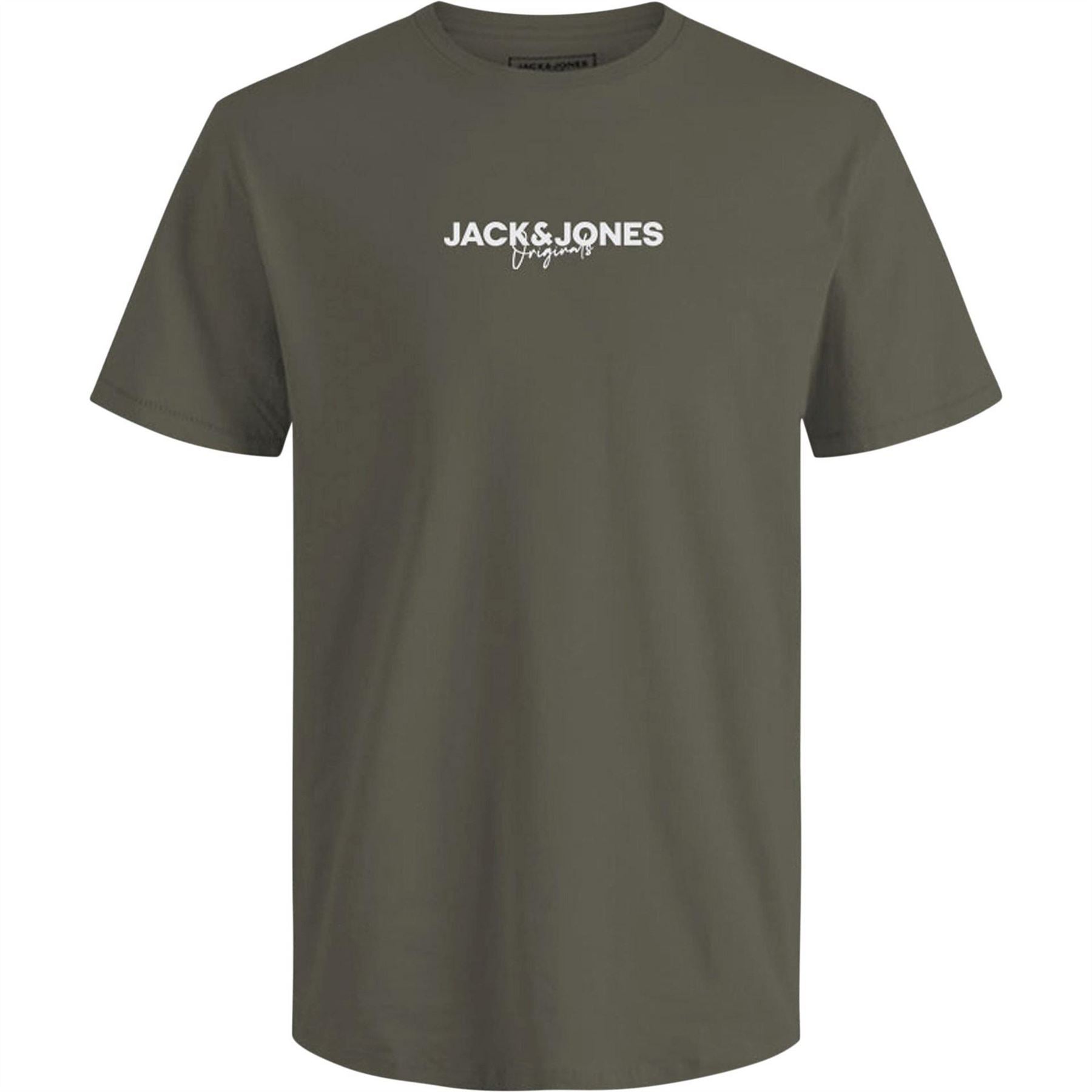 Jack and Jones Mens 5 Pack Short Sleeve T-Shirt