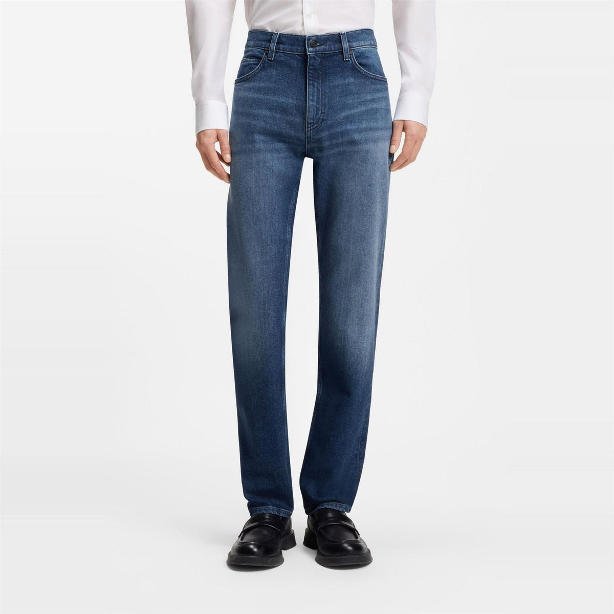 Hugo Mid Rise Slim Fit Five Pocket Jeans