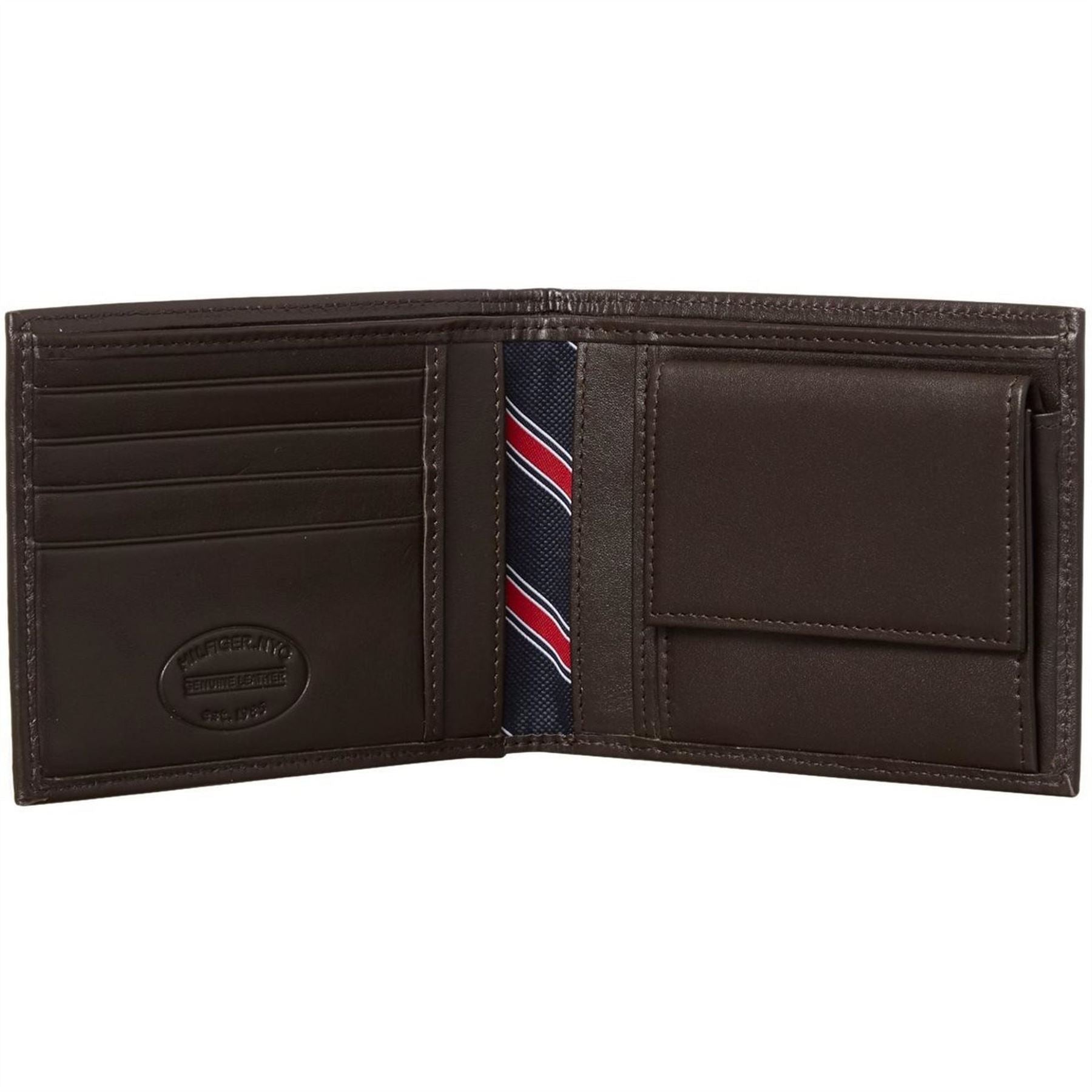 Tommy Hilfiger Bifold Coin Pocket Leather Wallet