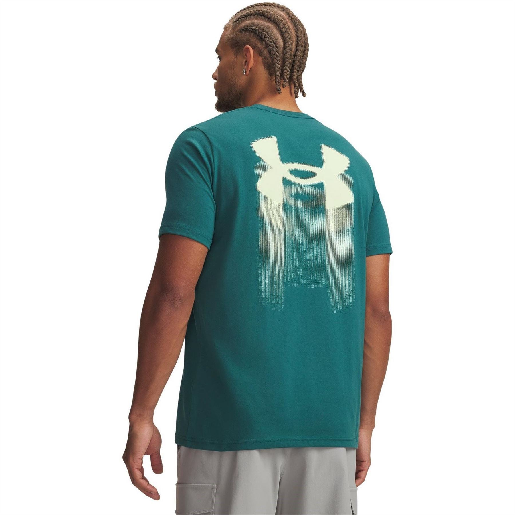 Under Armour Blur Logo Print Crew Neck Short Sleeve T-Shirt
