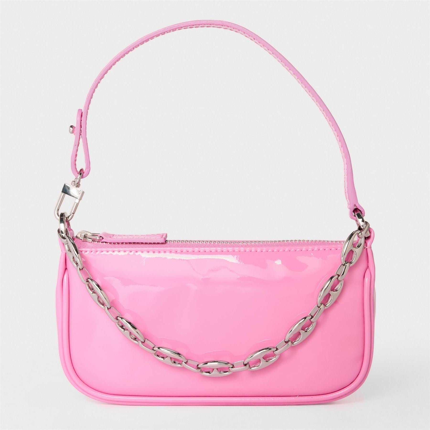 By Far Mini Patent Leather Shoulder Bag