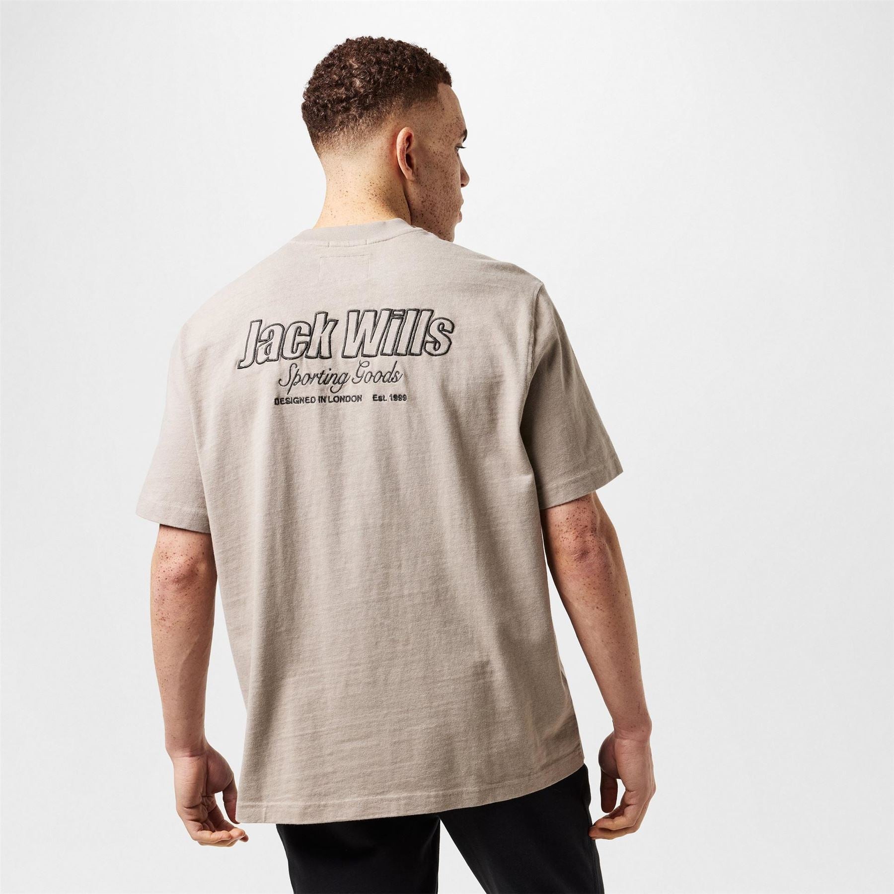 Jack Wills Regular Fit Crew Neck Lettering T-Shirt